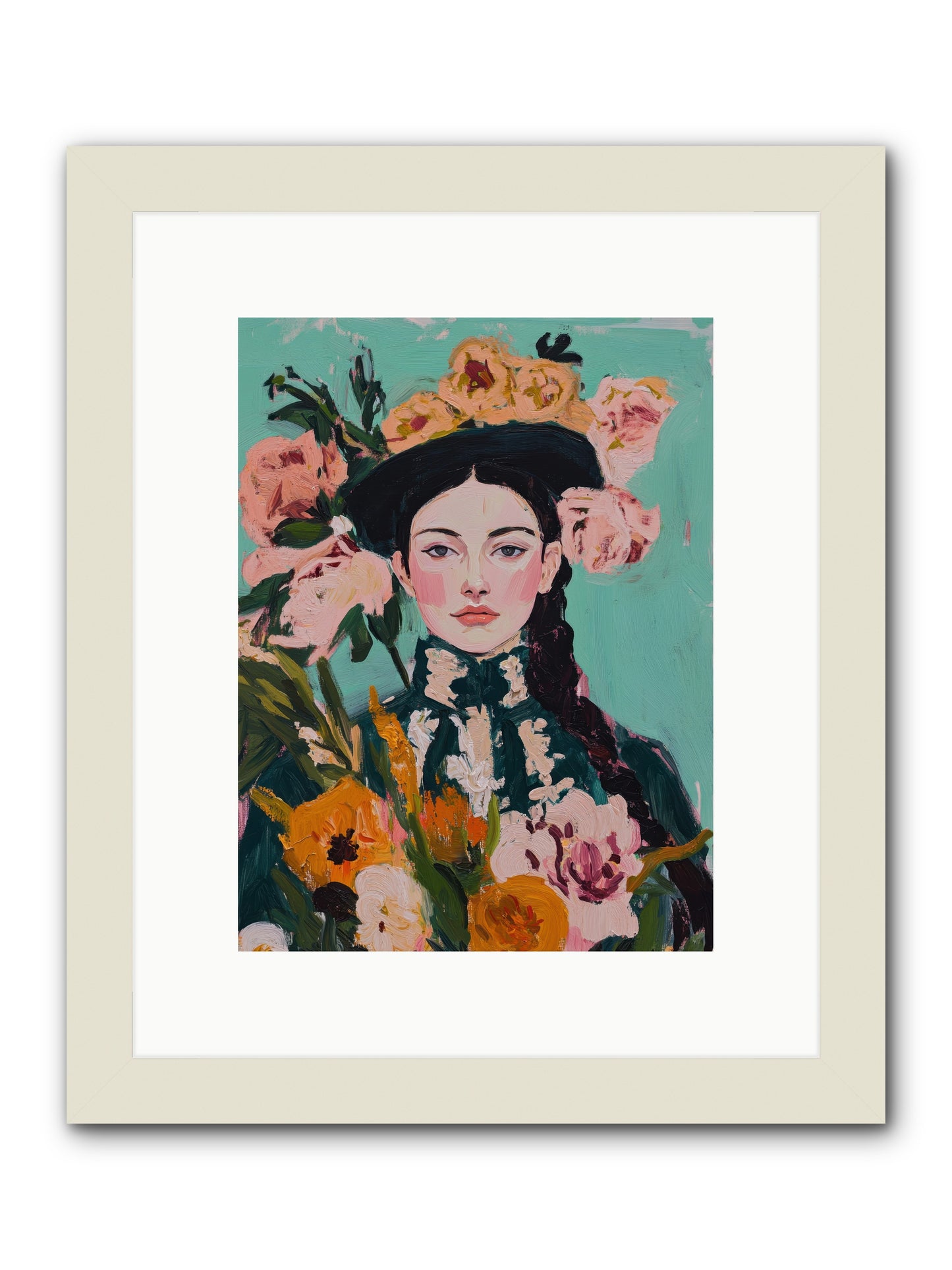 Desert Pearl -- Framed Print - White 9x12