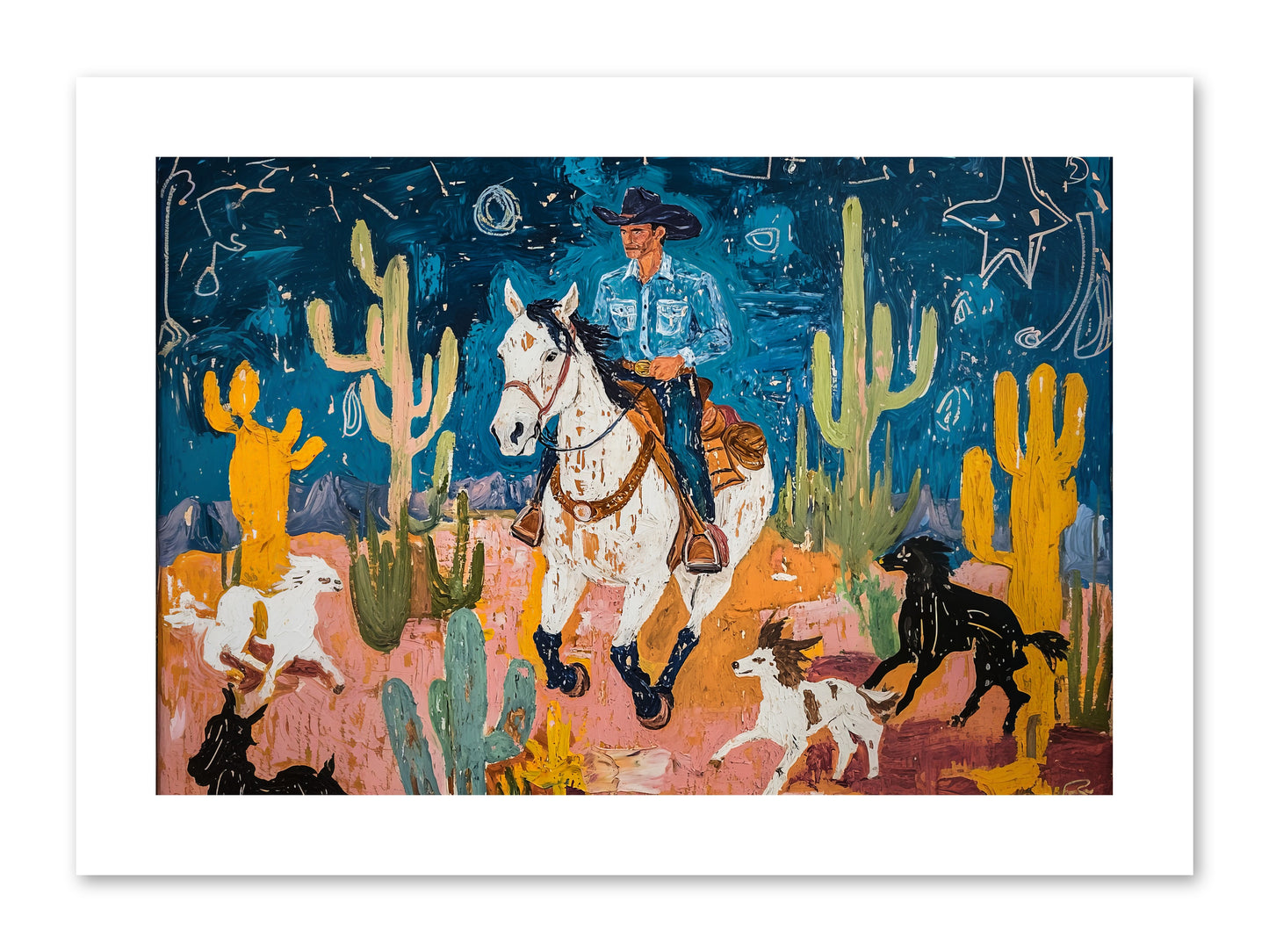 Desert Stars -- Paper Print 12x8