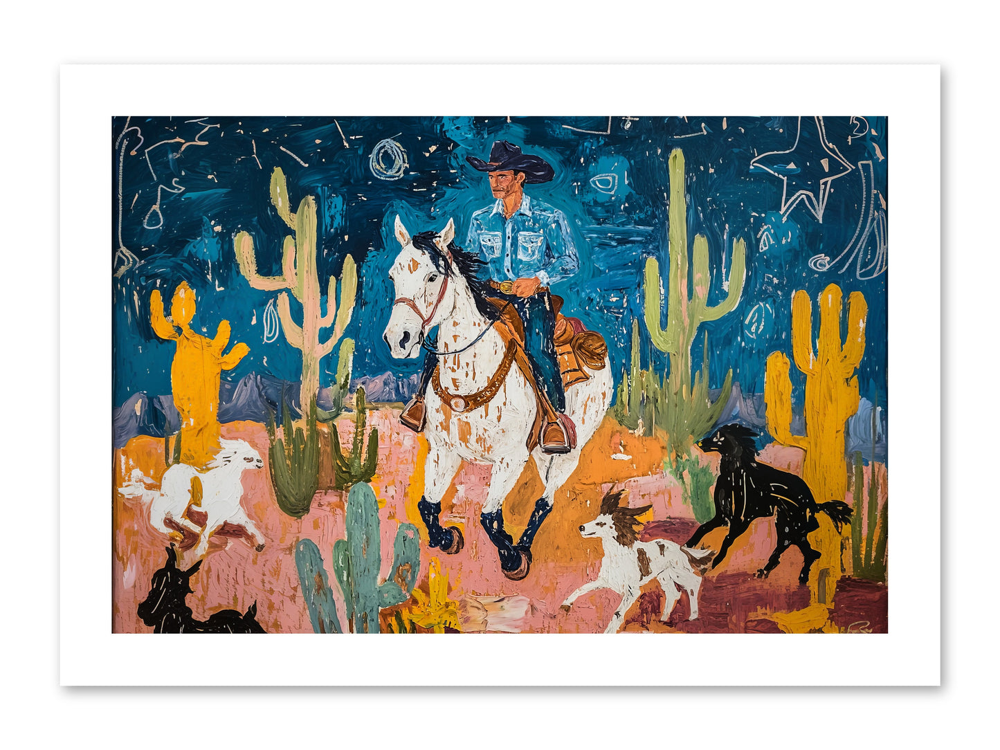 Desert Stars -- Loose Canvas Print 15x10