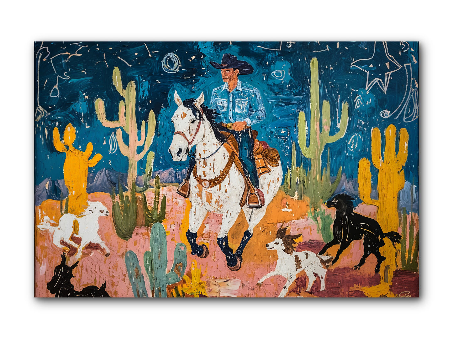Desert Stars -- Wrapped Canvas 12x8