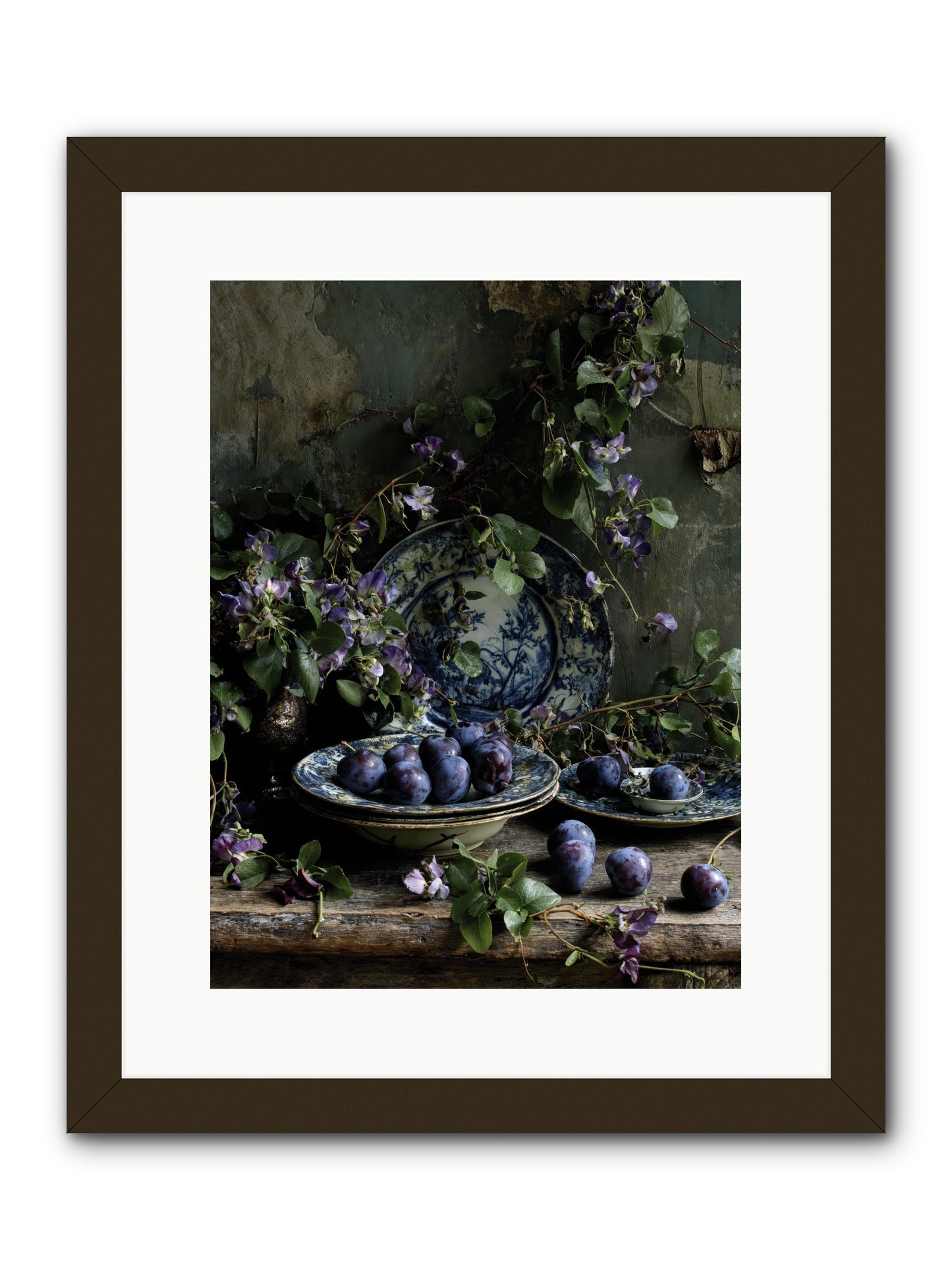 Dessert First -- Framed Print - Black 12x16