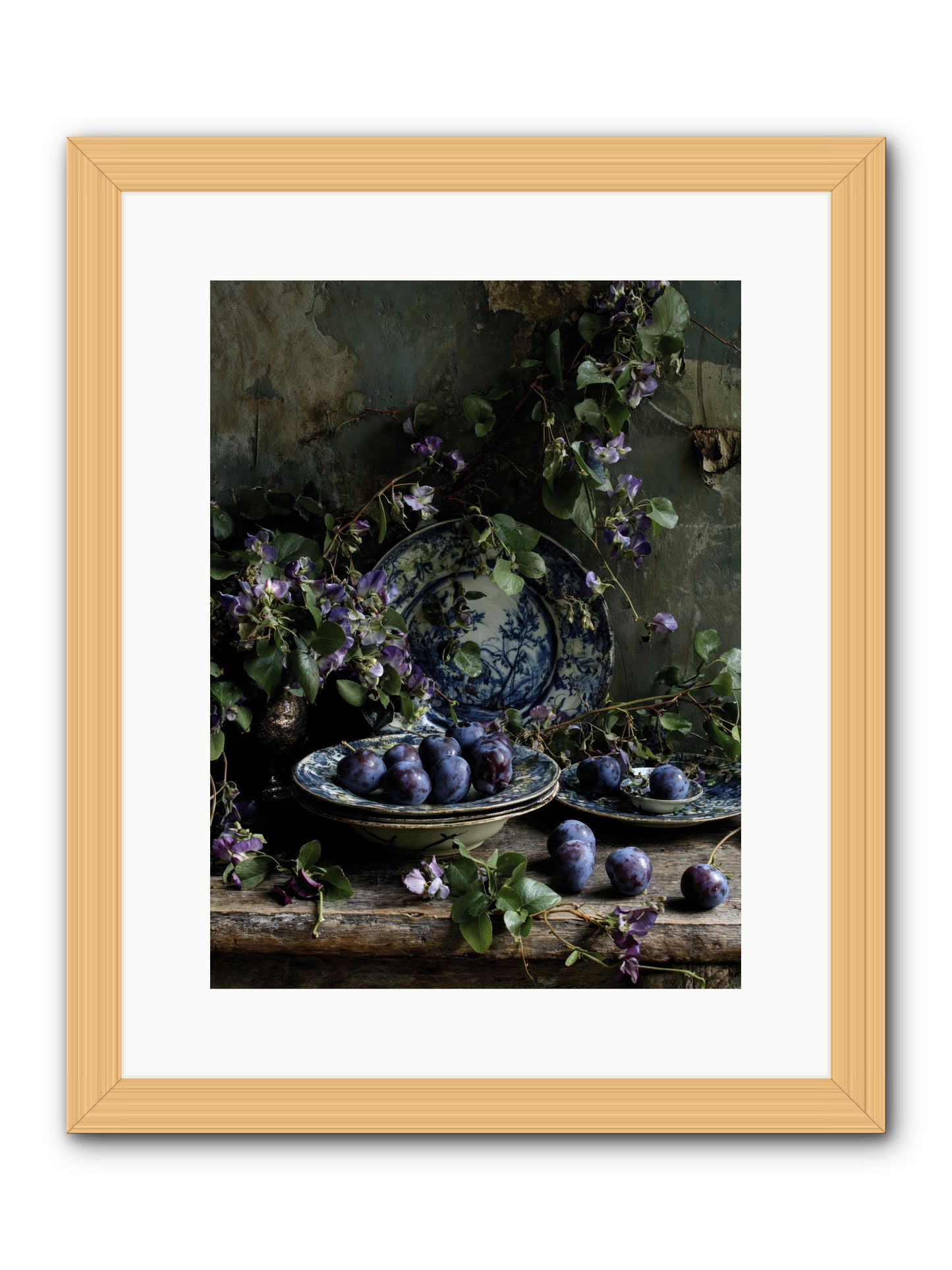 Dessert First -- Framed Print - Natural 12x16