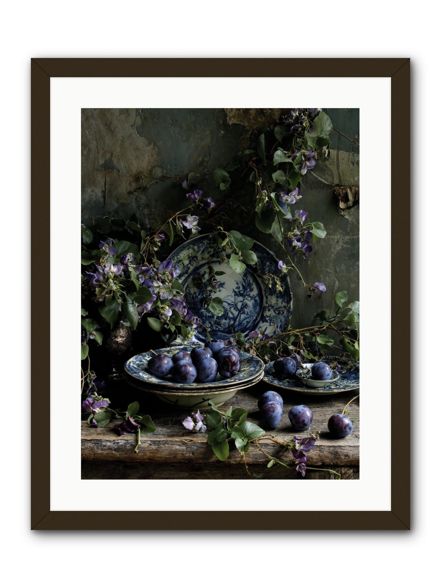 Dessert First -- Framed Print - Black 18x24