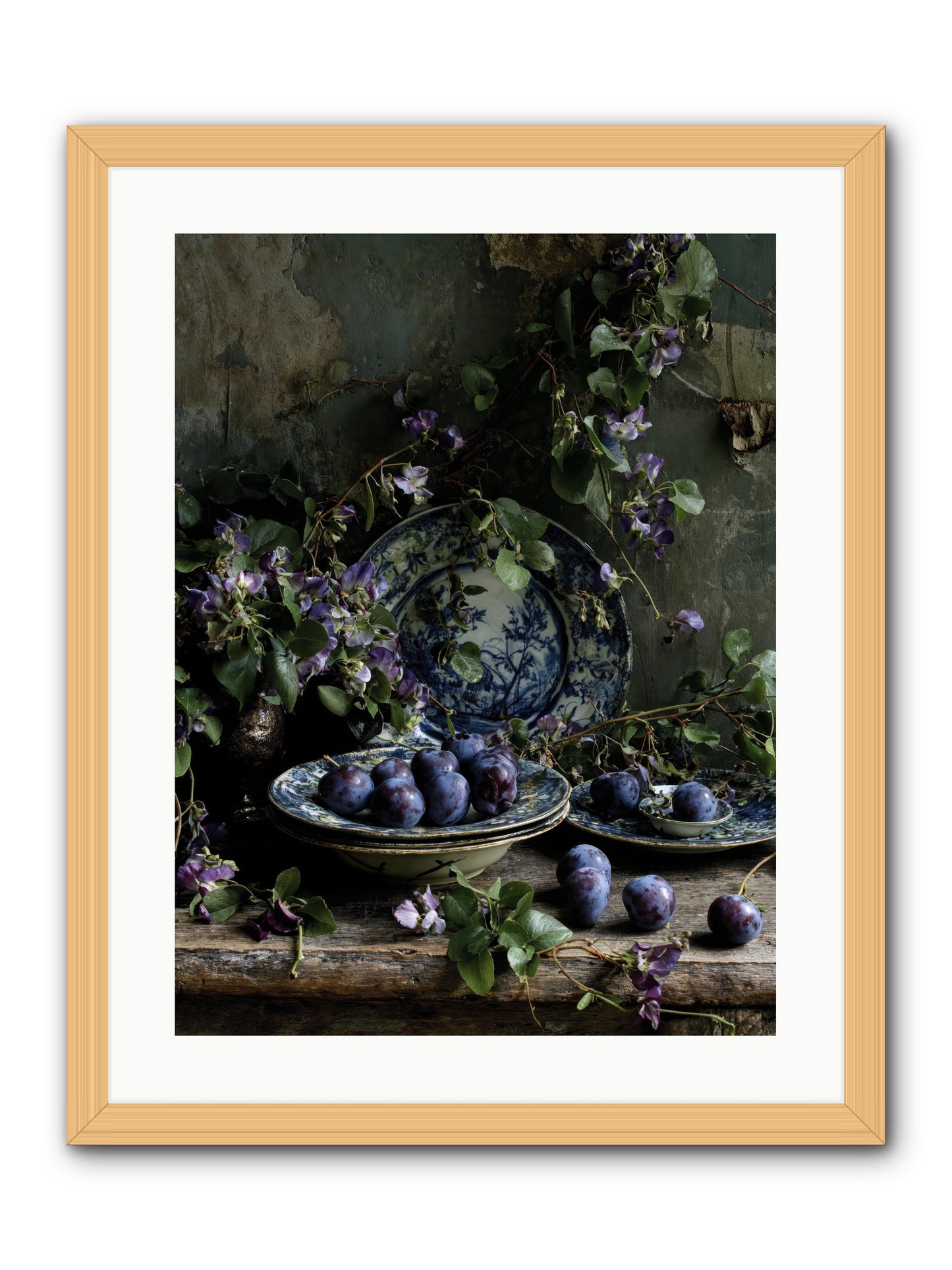 Dessert First -- Framed Print - Natural 18x24