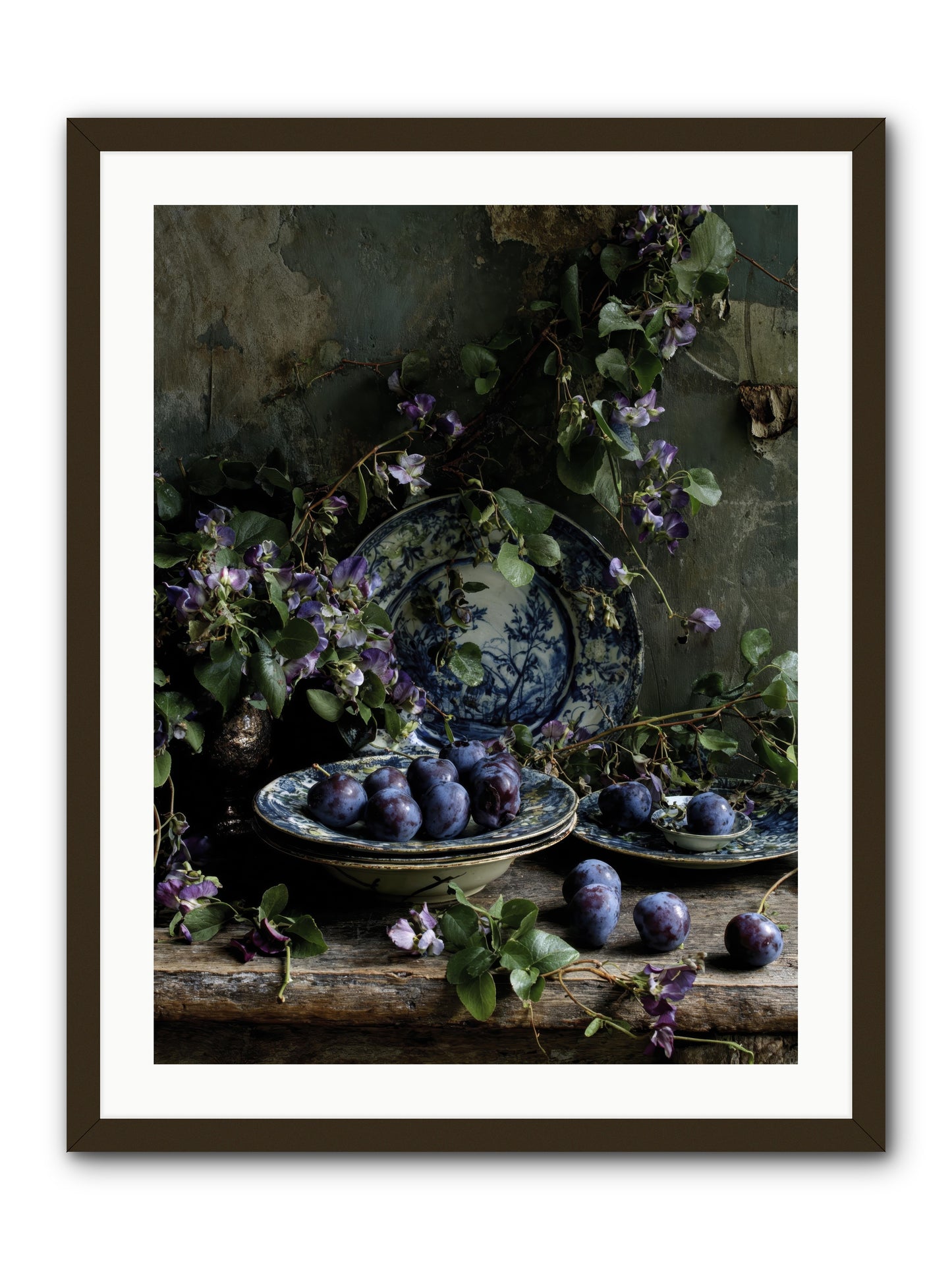 Dessert First -- Framed Print - Black 24x32