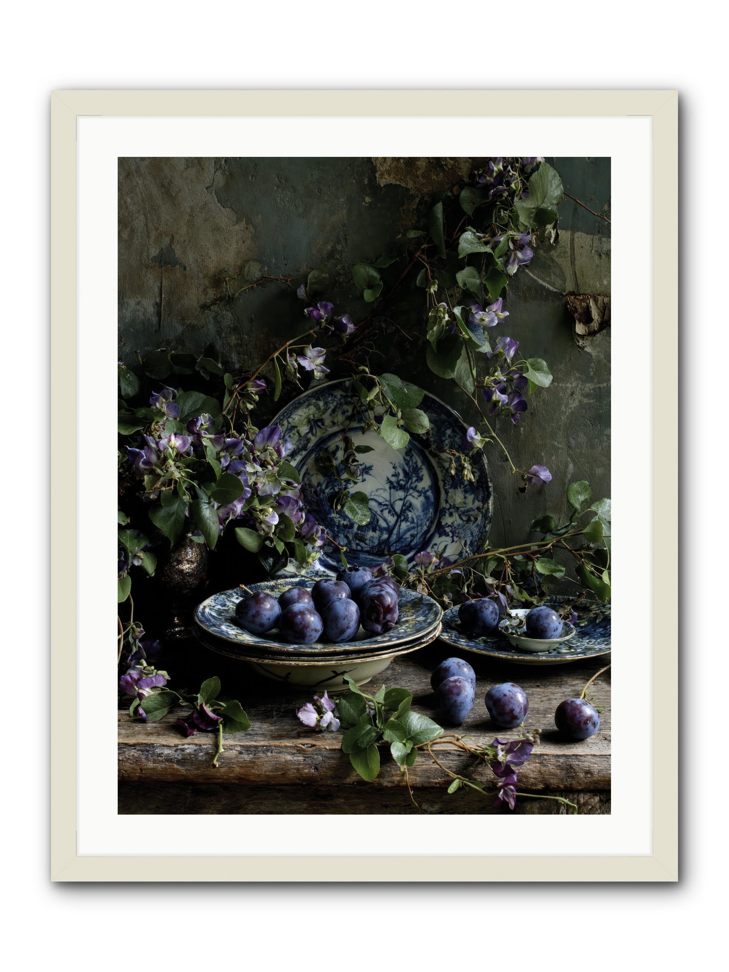 Dessert First -- Framed Print - White 24x32