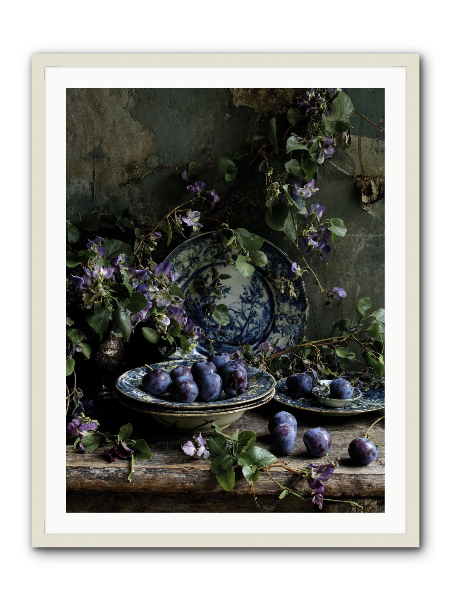 Dessert First -- Framed Print - White 30x40