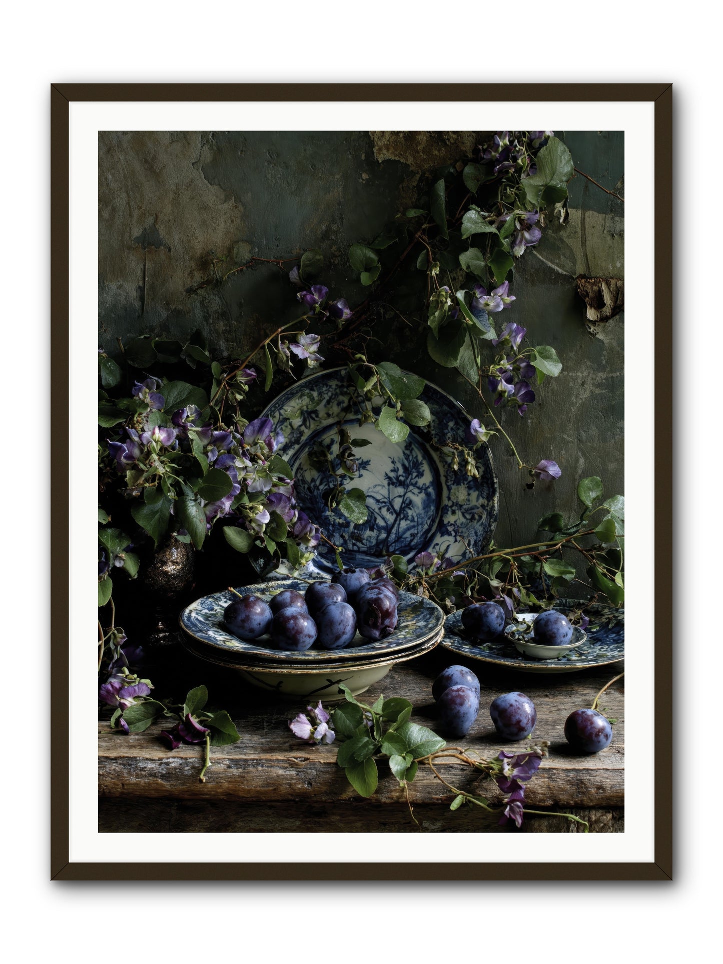 Dessert First -- Framed Print - Black 36x48