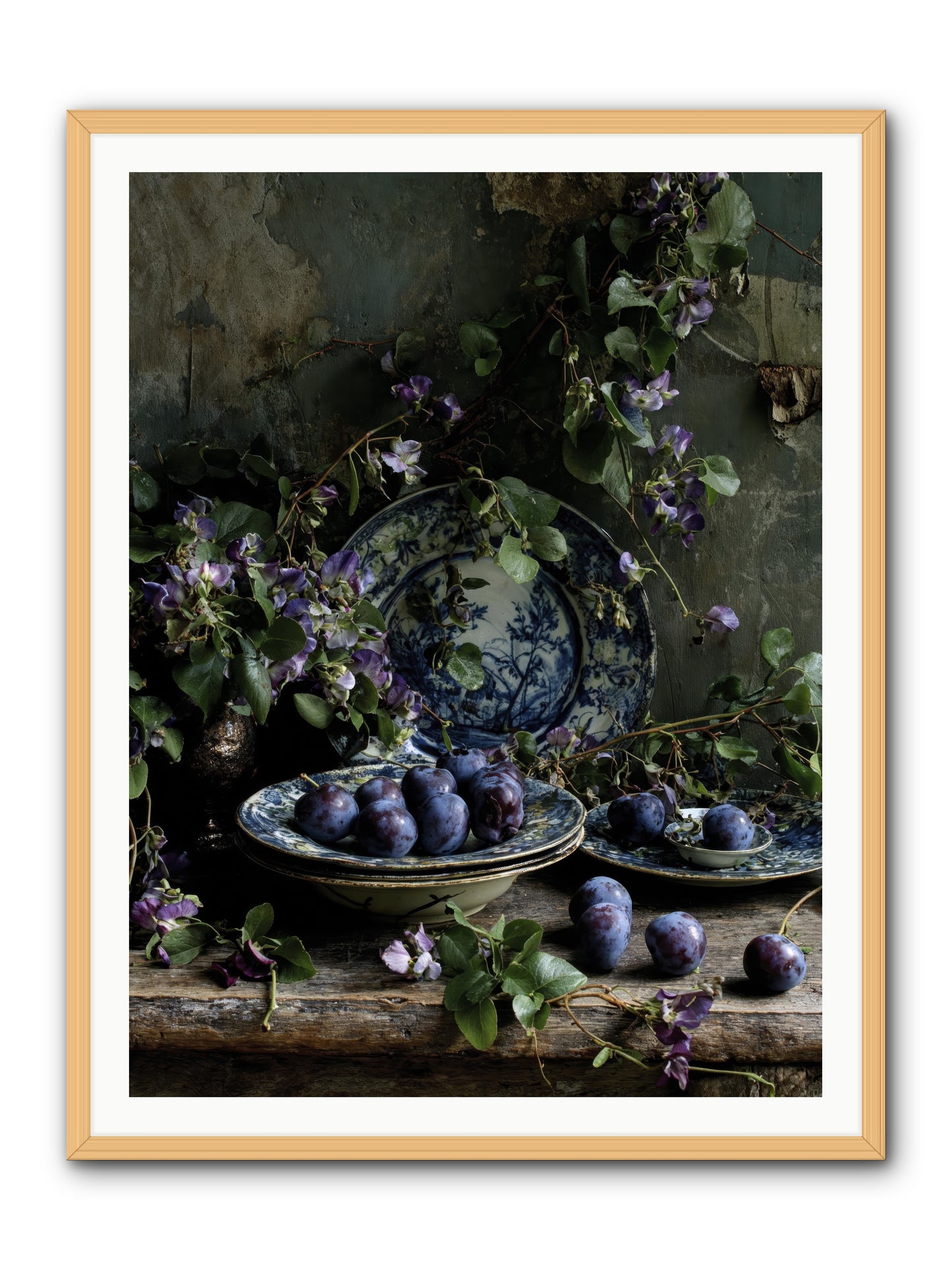 Dessert First -- Framed Print - Natural 36x48