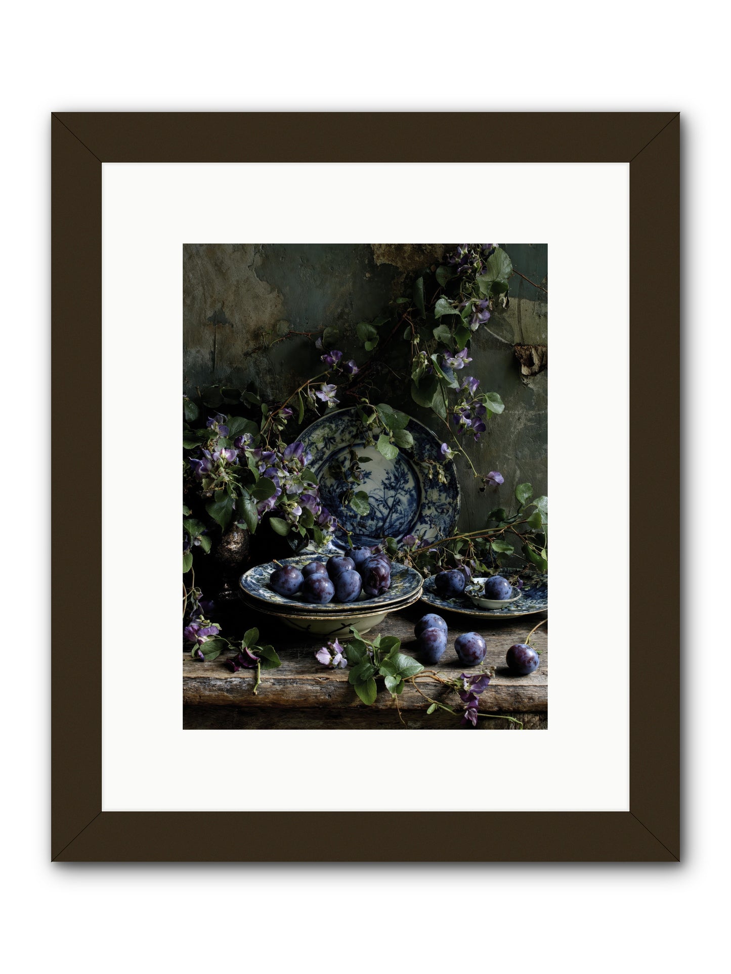 Dessert First -- Framed Print - Black 9x12