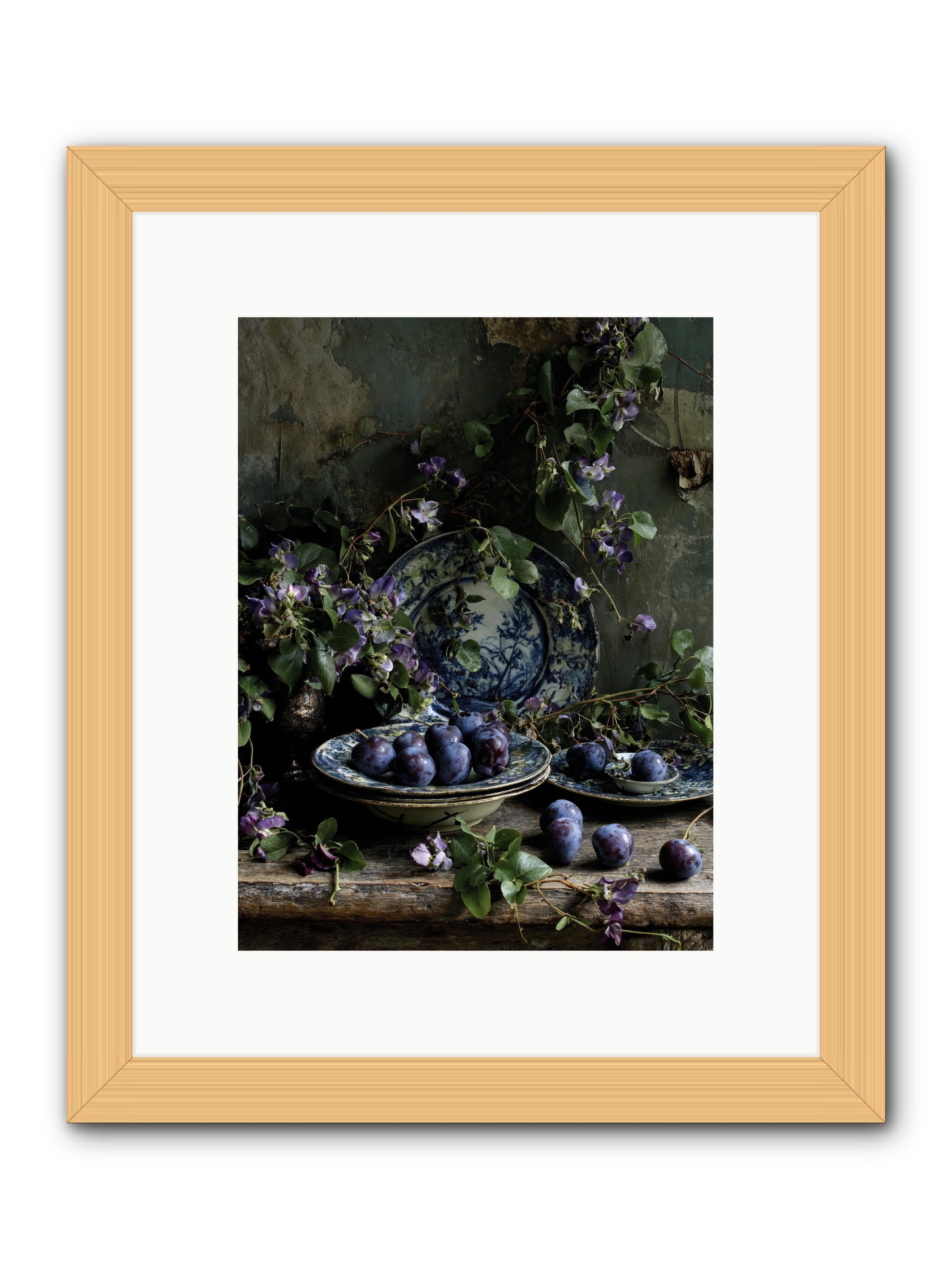 Dessert First -- Framed Print - Natural 9x12