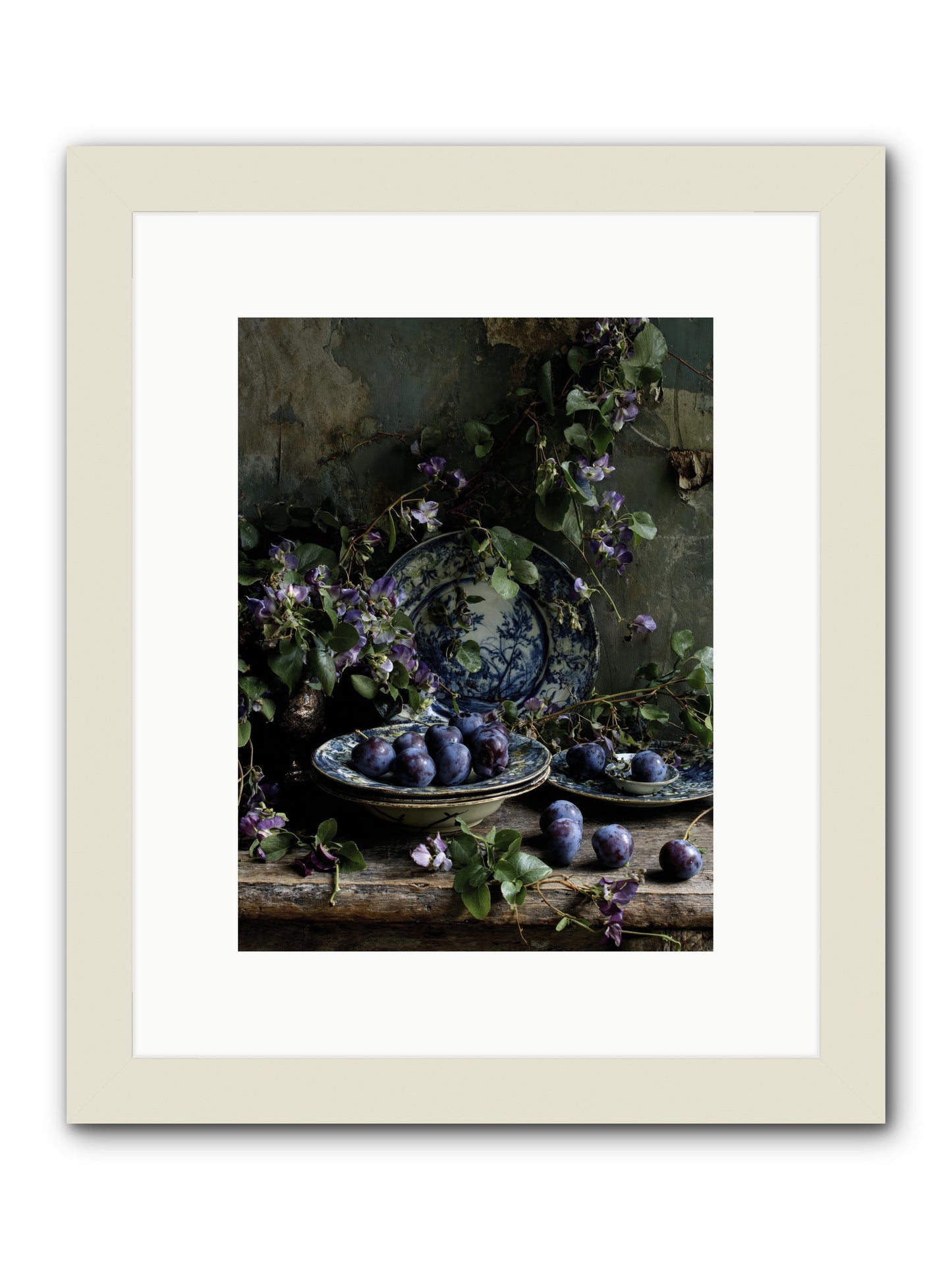 Dessert First -- Framed Print - White 9x12