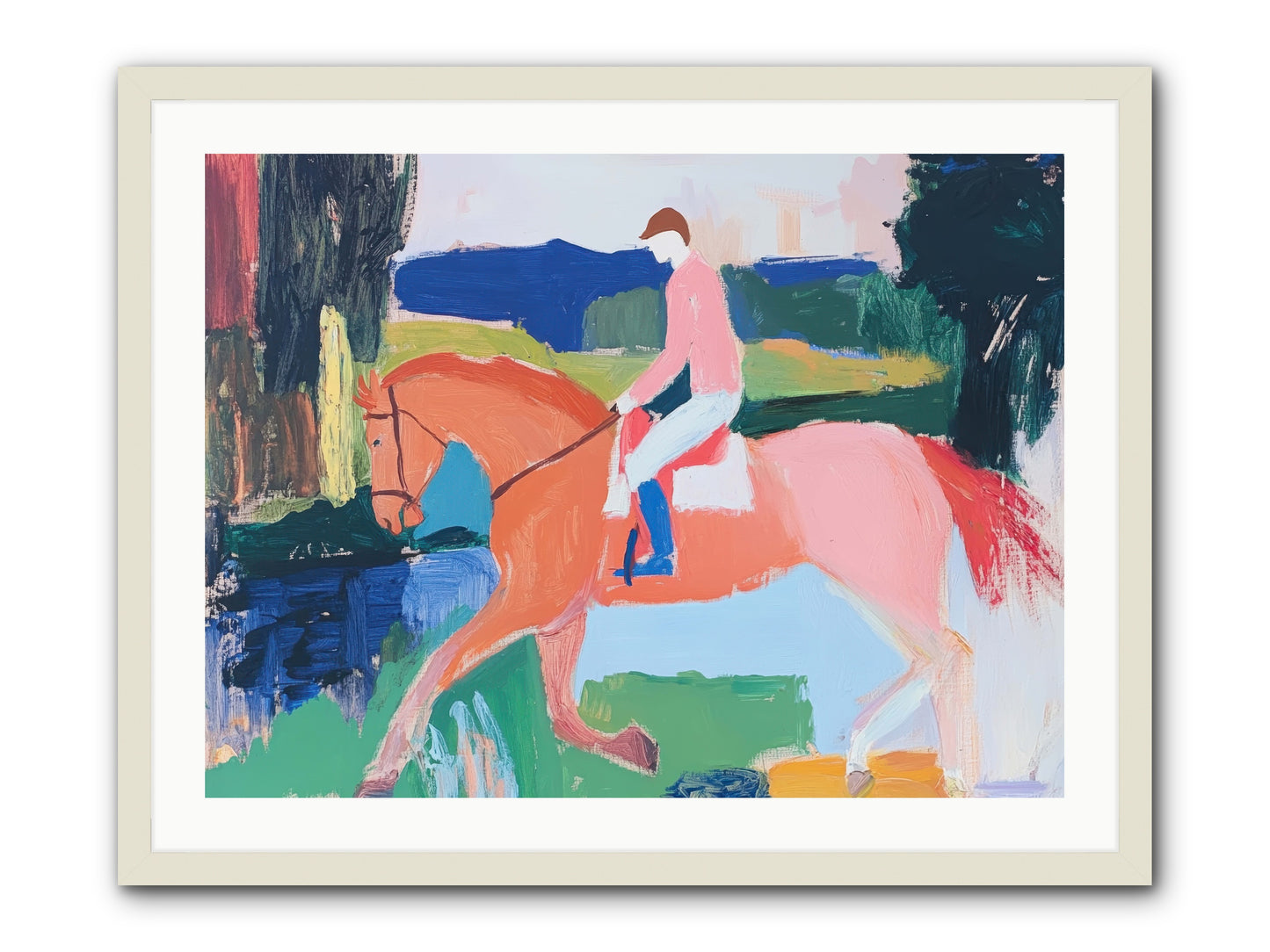 Destiny Chaser -- Framed Print - White 32x24