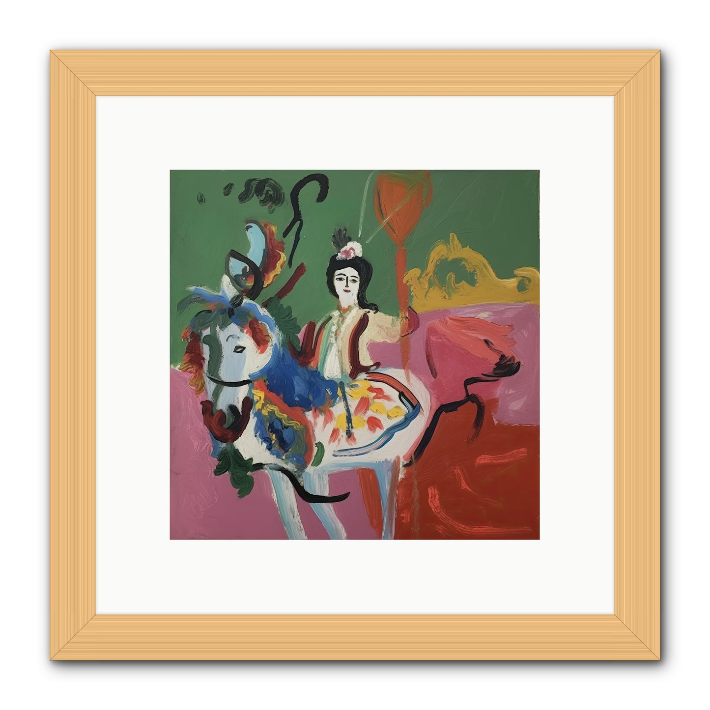 Devlin -- Framed Print - Natural 10x10