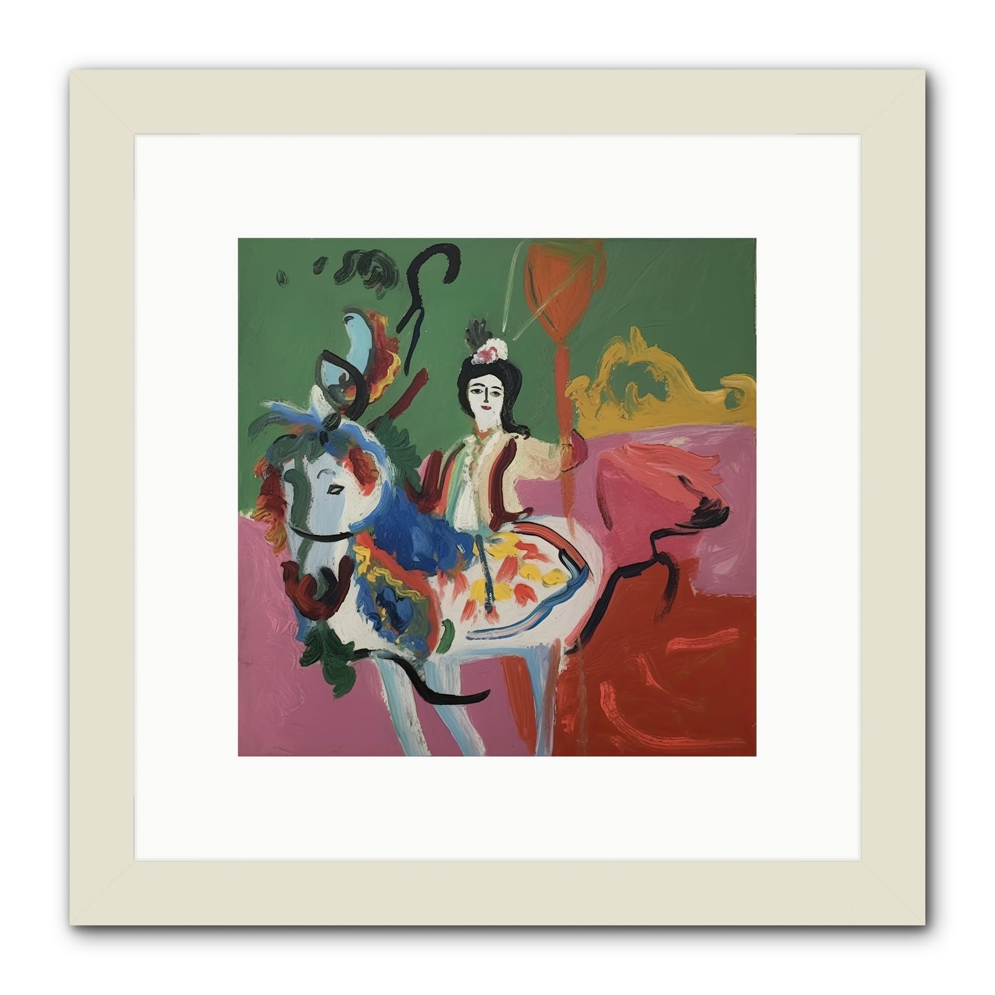 Devlin -- Framed Print - White 10x10