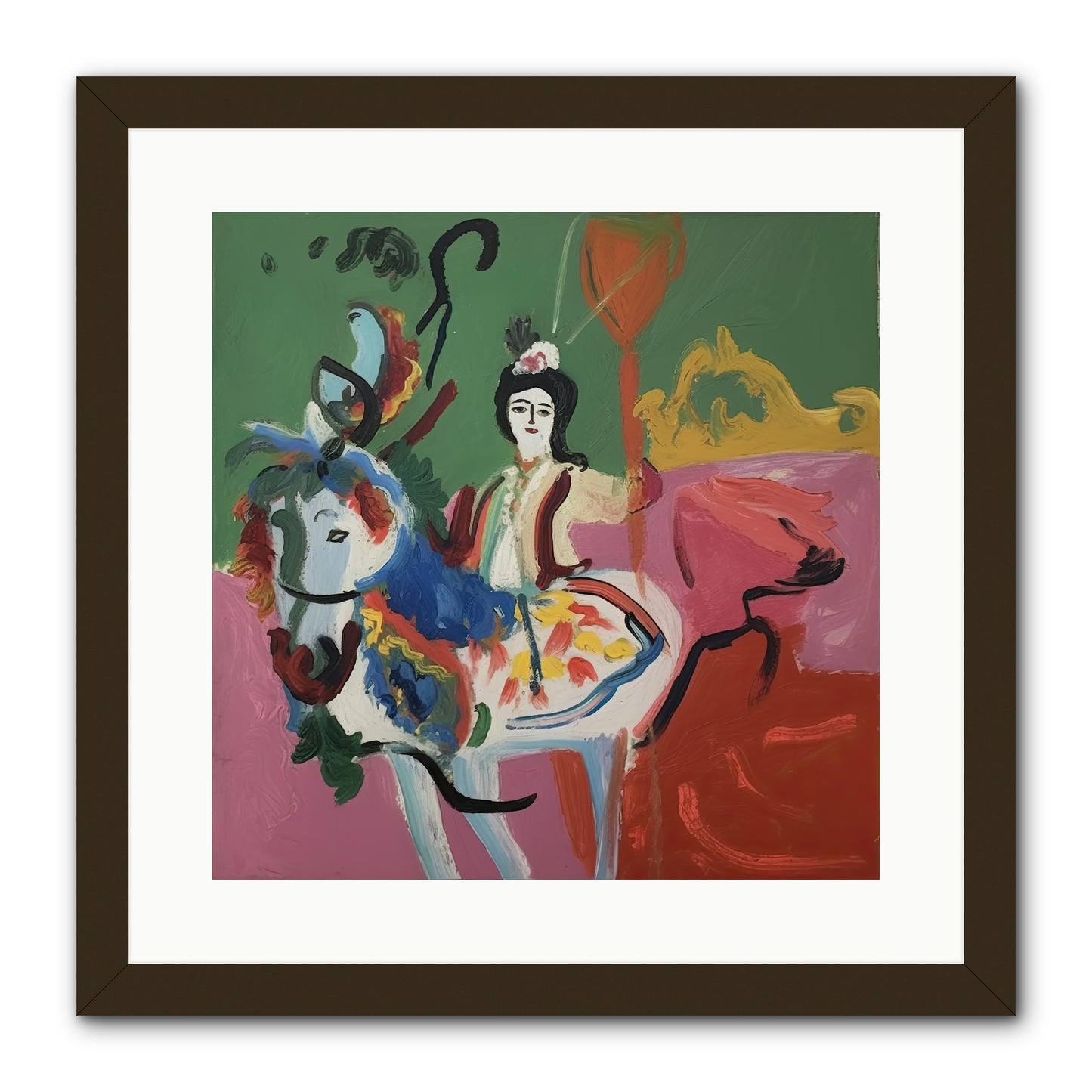 Devlin -- Framed Print - Black 16x16