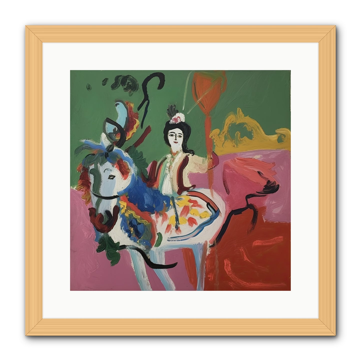 Devlin -- Framed Print - Natural 16x16