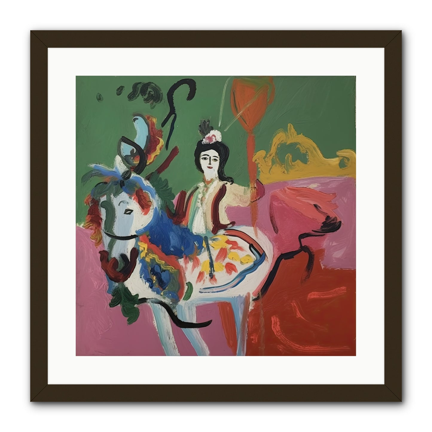 Devlin -- Framed Print - Black 20x20