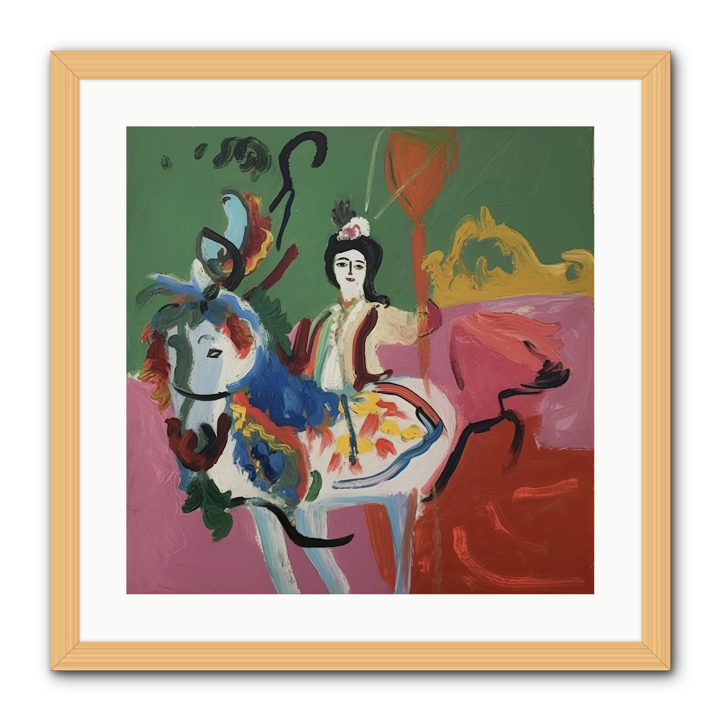 Devlin -- Framed Print - Natural 20x20
