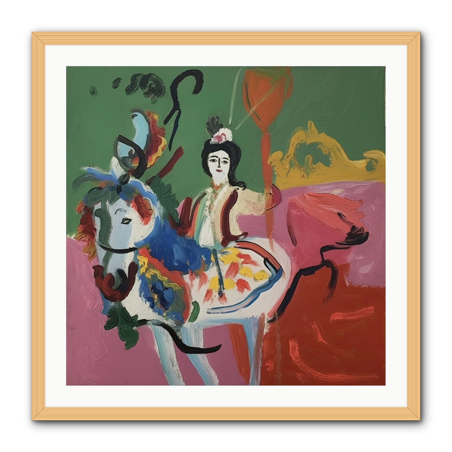 Devlin -- Framed Print - Natural 30x30