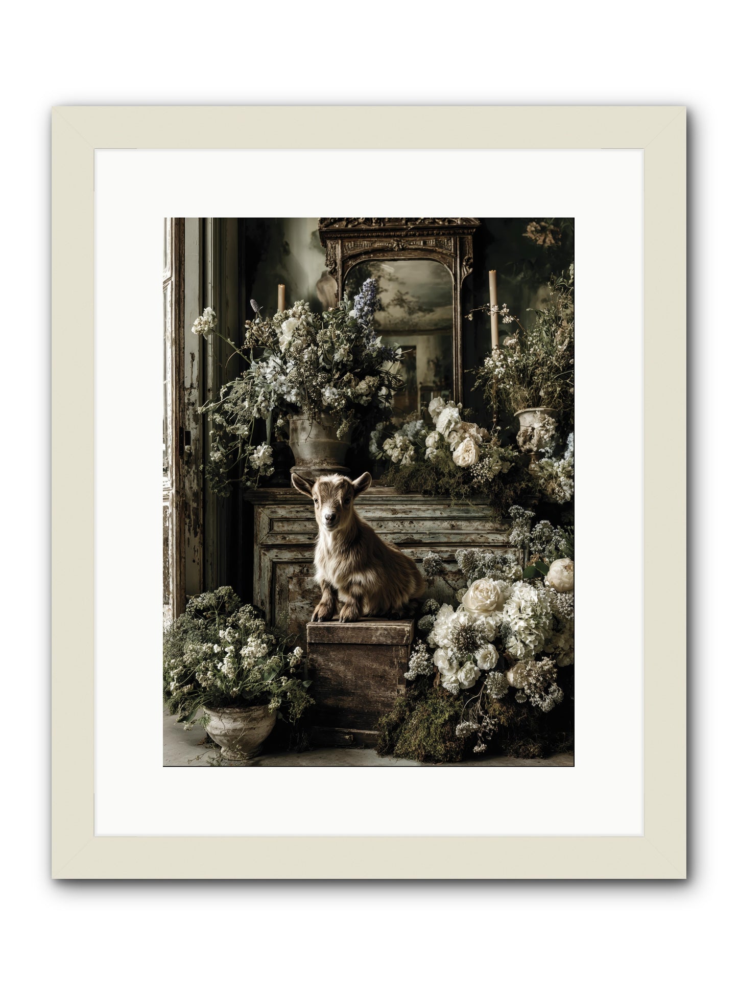 Dew Drop -- Framed Print - White 12x16