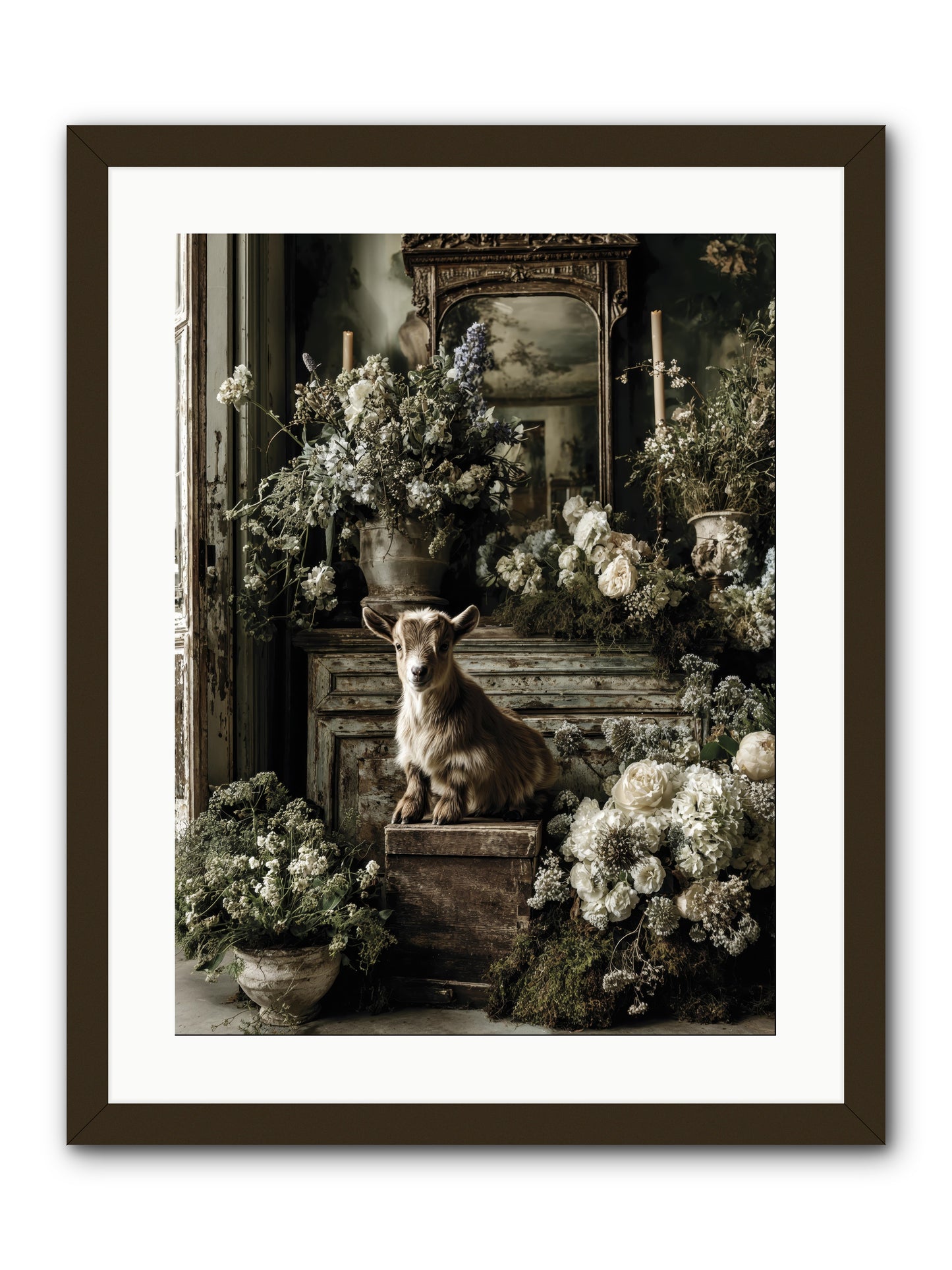 Dew Drop -- Framed Print - Black 18x24