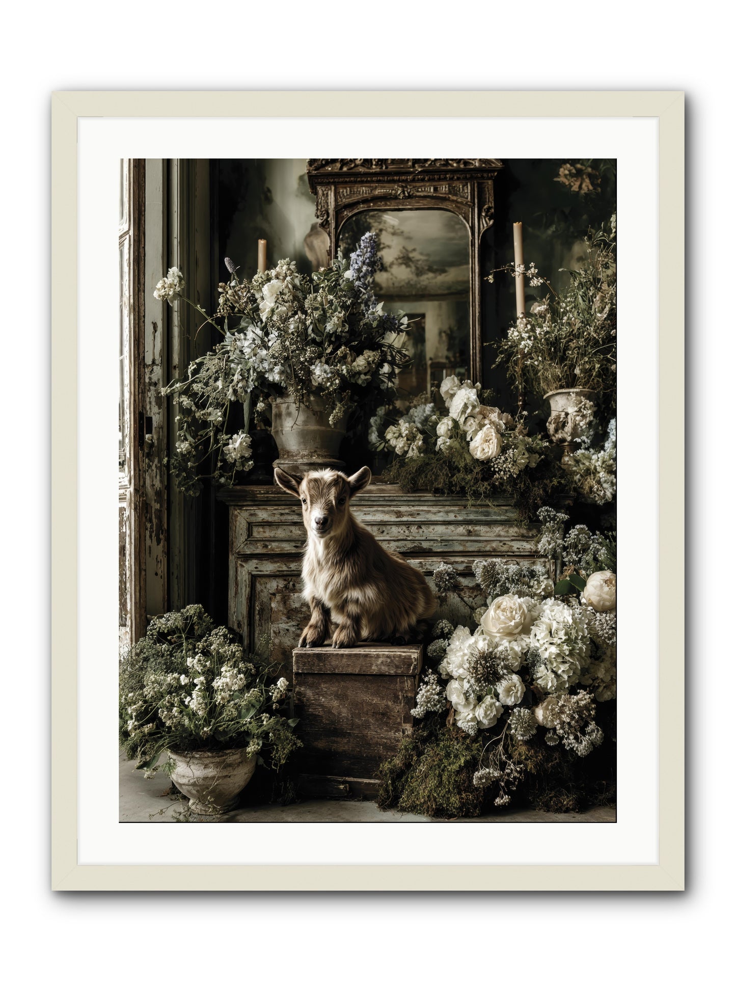 Dew Drop -- Framed Print - White 24x32