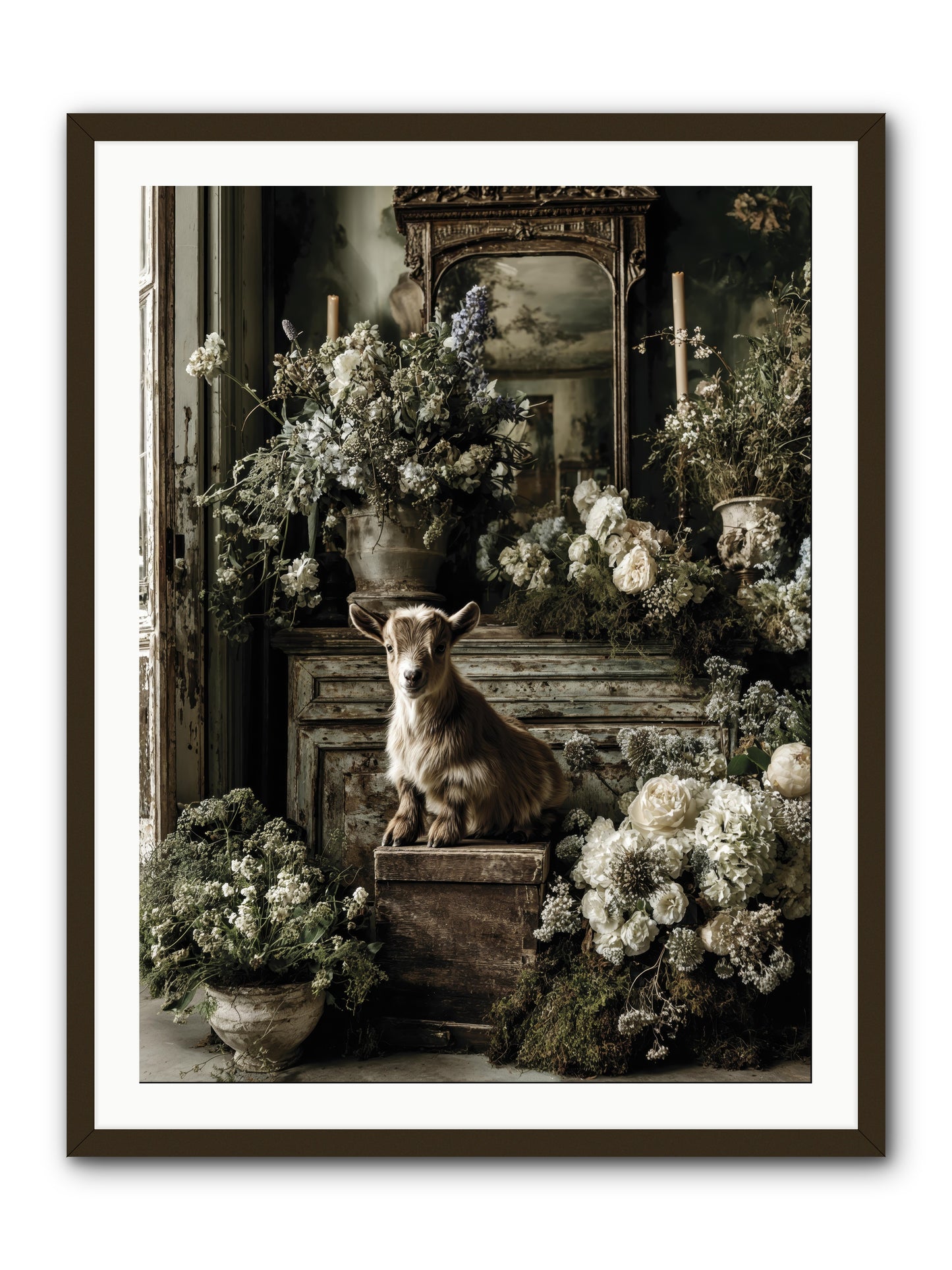 Dew Drop -- Framed Print - Black 30x40