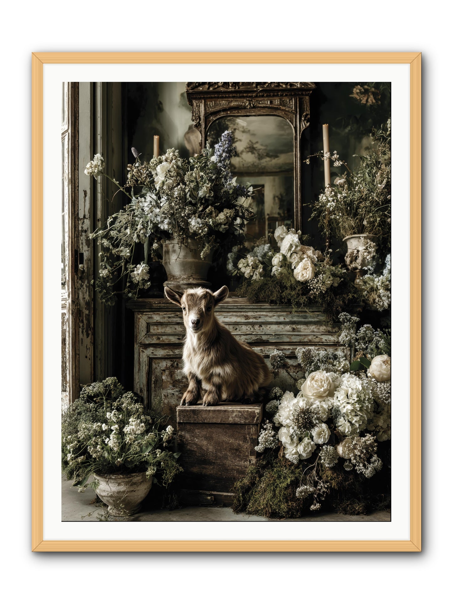 Dew Drop -- Framed Print - Natural 36x48