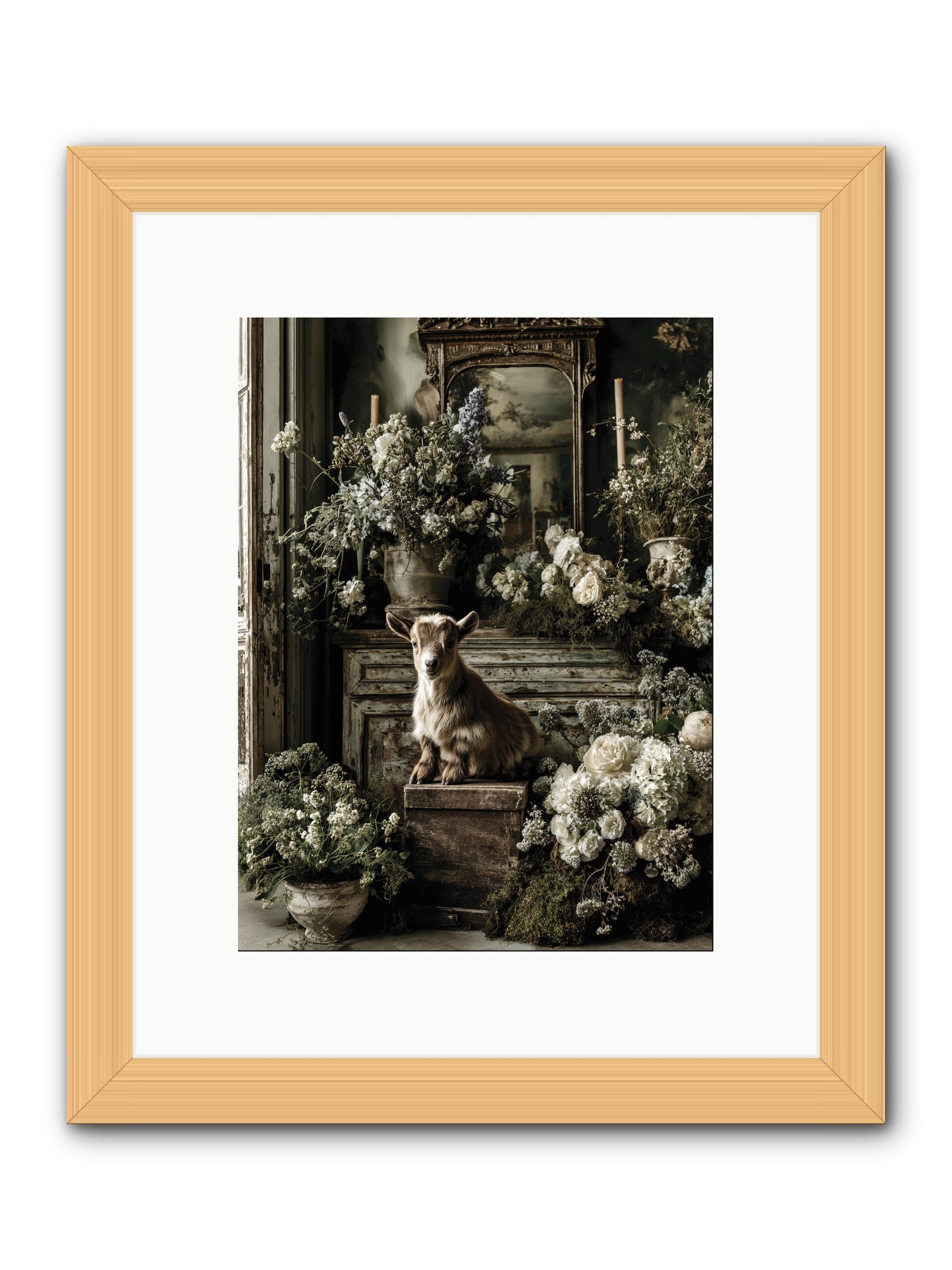 Dew Drop -- Framed Print - Natural 9x12