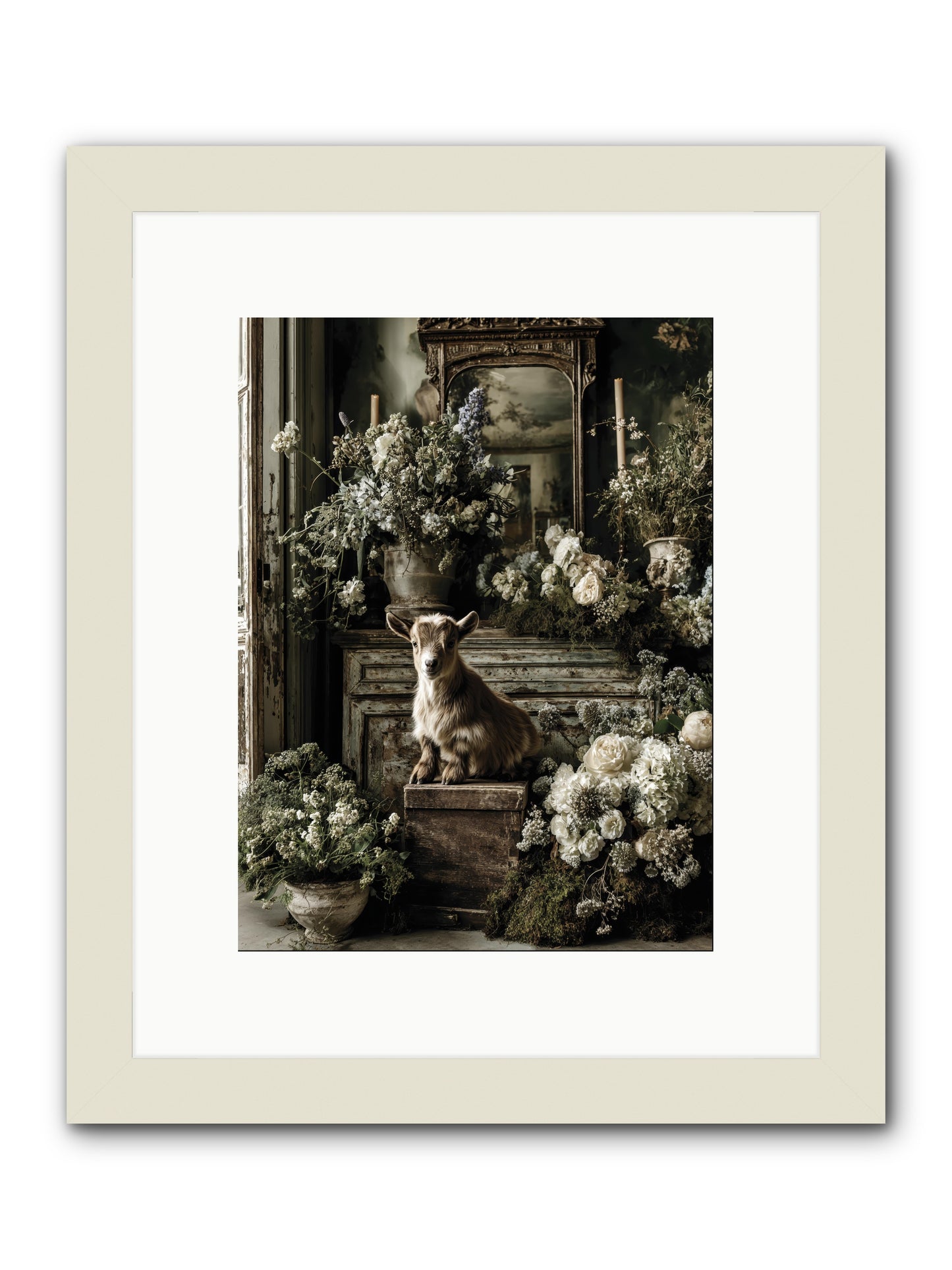 Dew Drop -- Framed Print - White 9x12