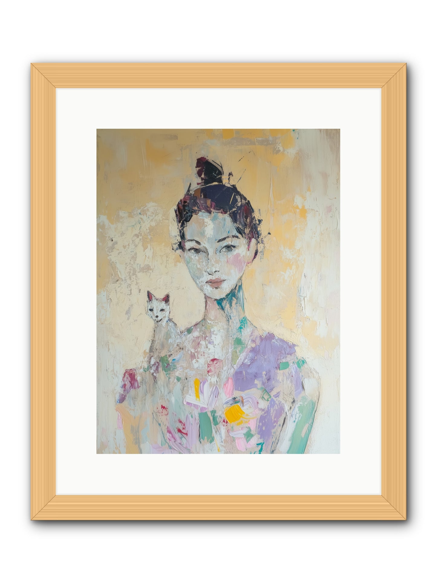Dewdrop -- Framed Print - Natural 12x16