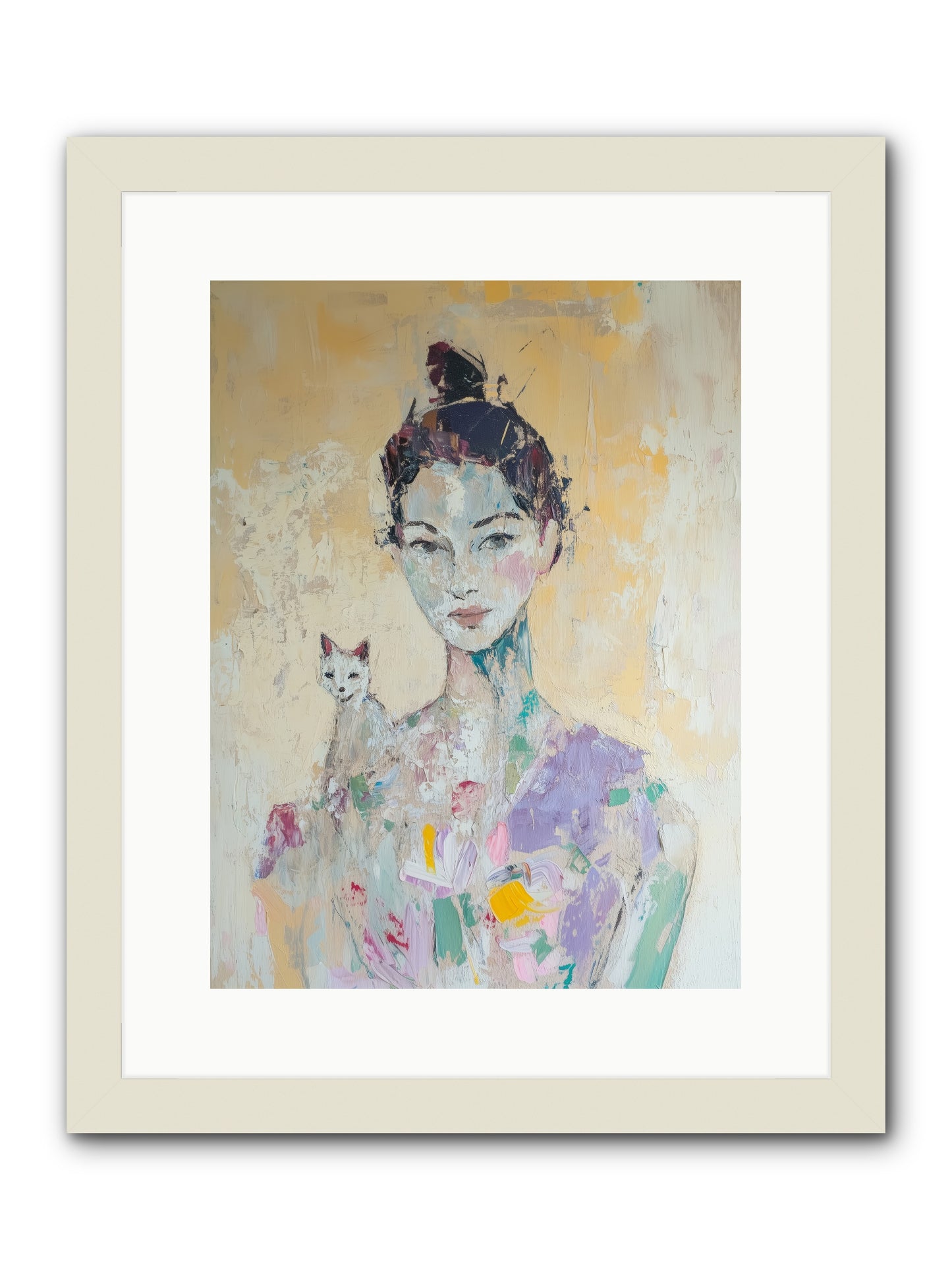 Dewdrop -- Framed Print - White 12x16