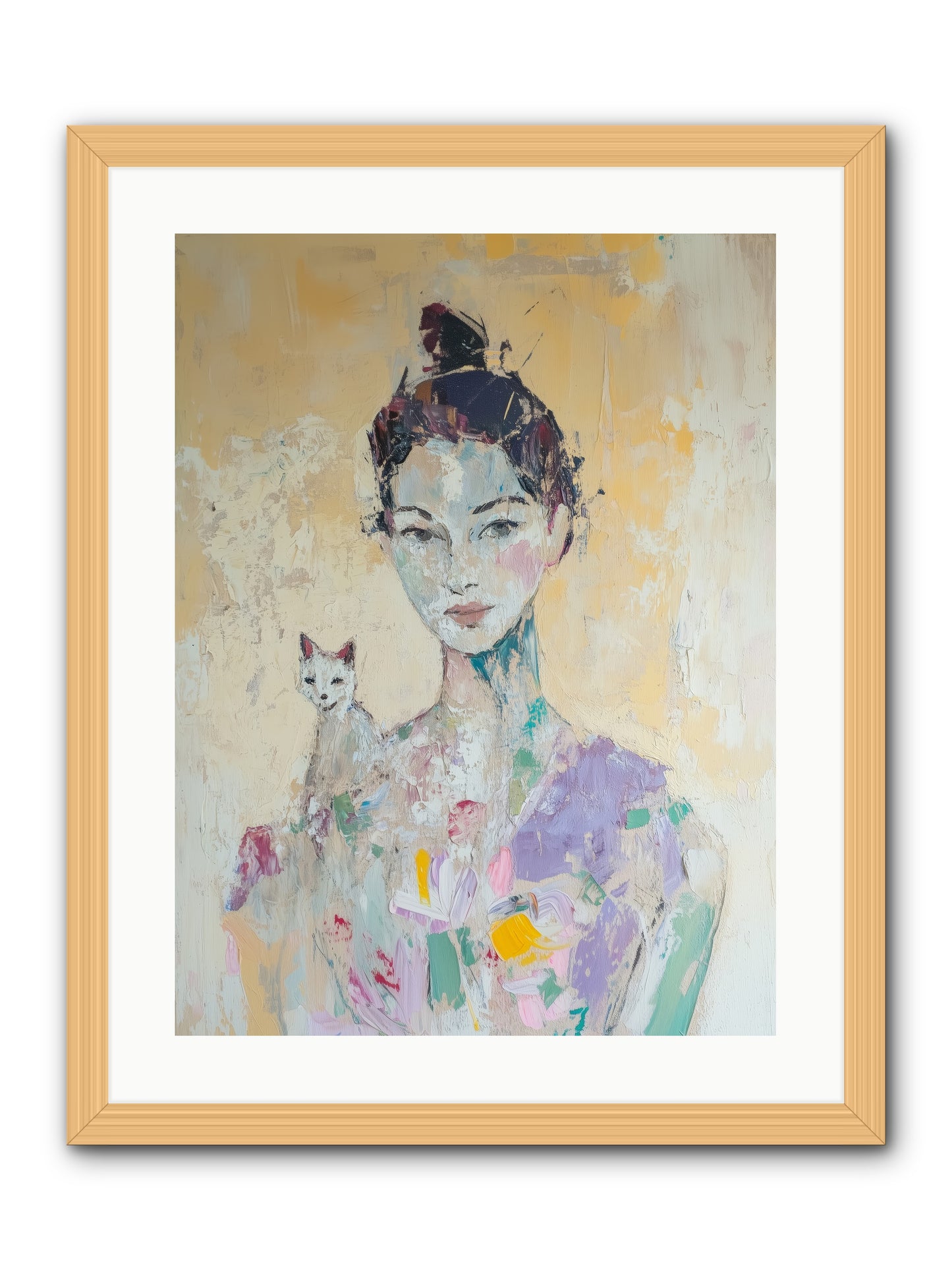 Dewdrop -- Framed Print - Natural 18x24