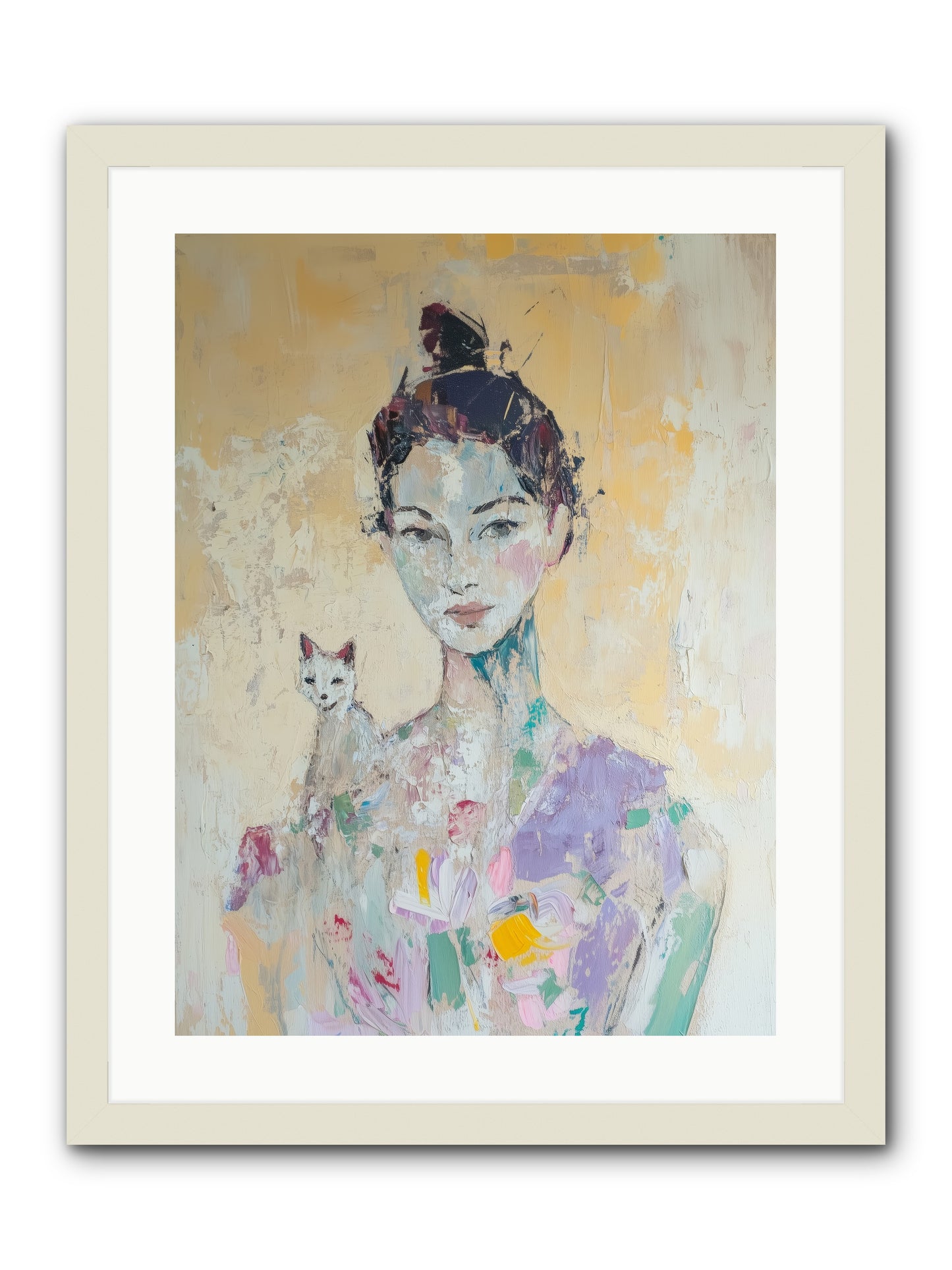 Dewdrop -- Framed Print - White 18x24