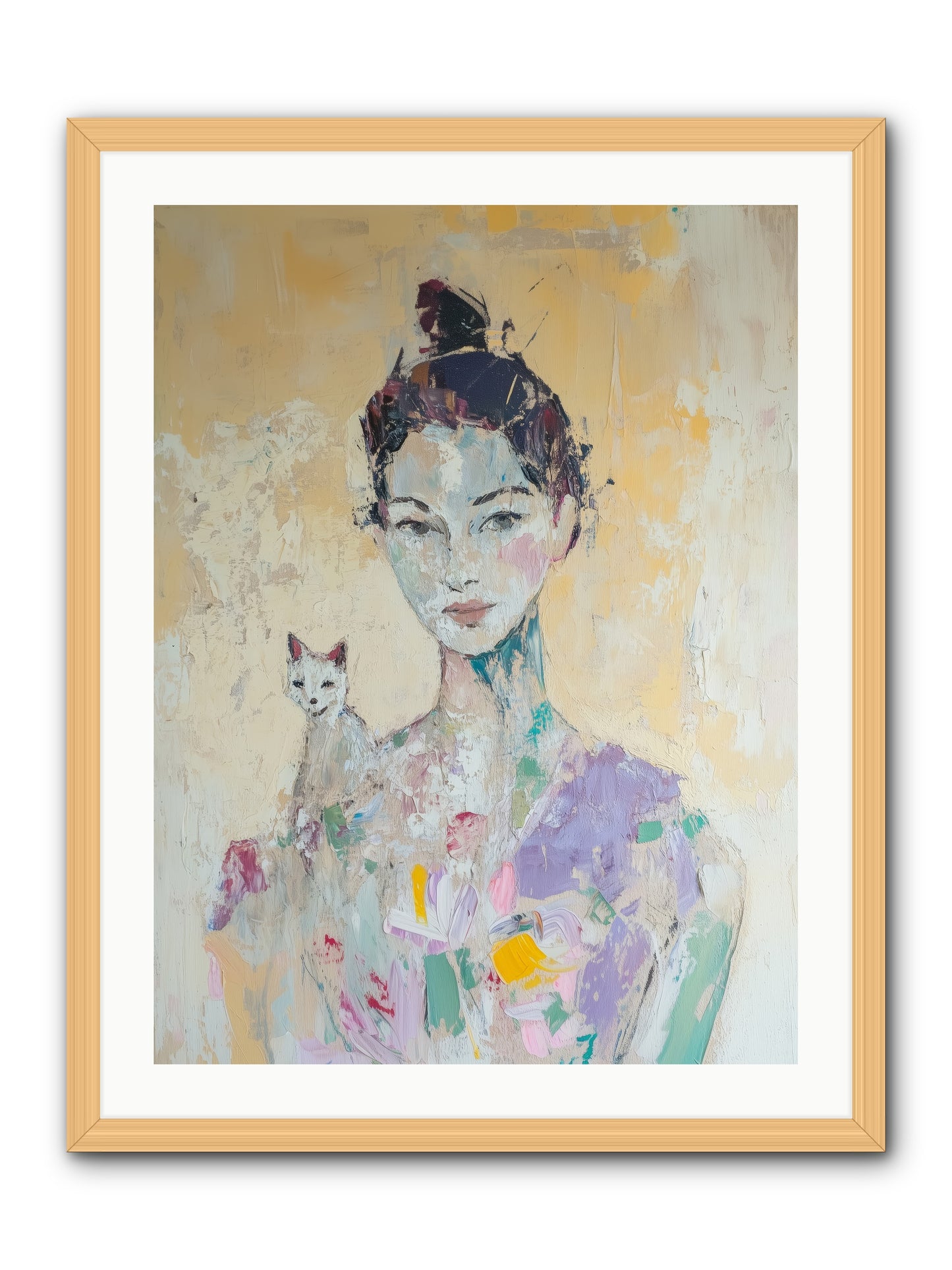 Dewdrop -- Framed Print - Natural 24x32