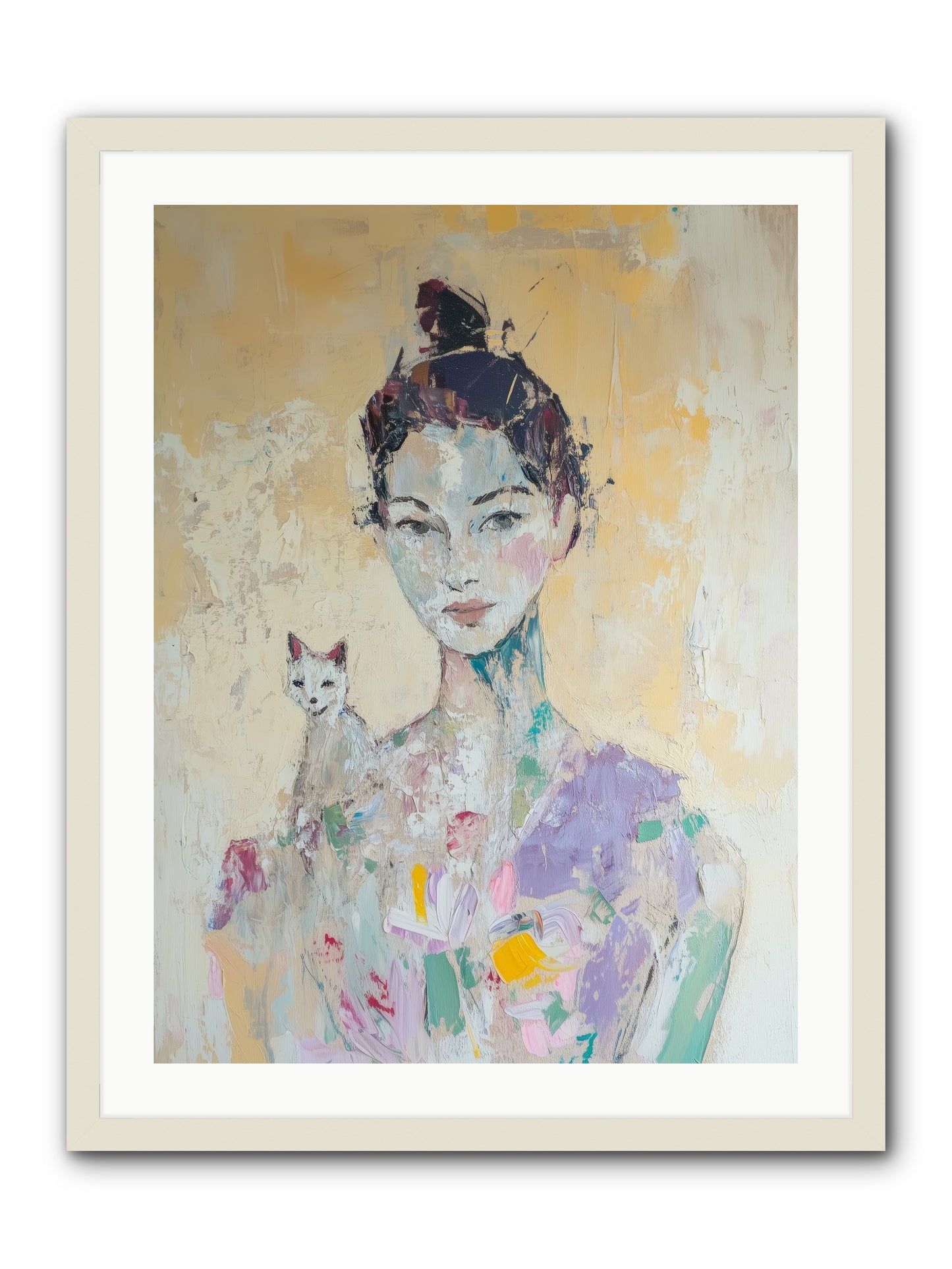 Dewdrop -- Framed Print - White 24x32