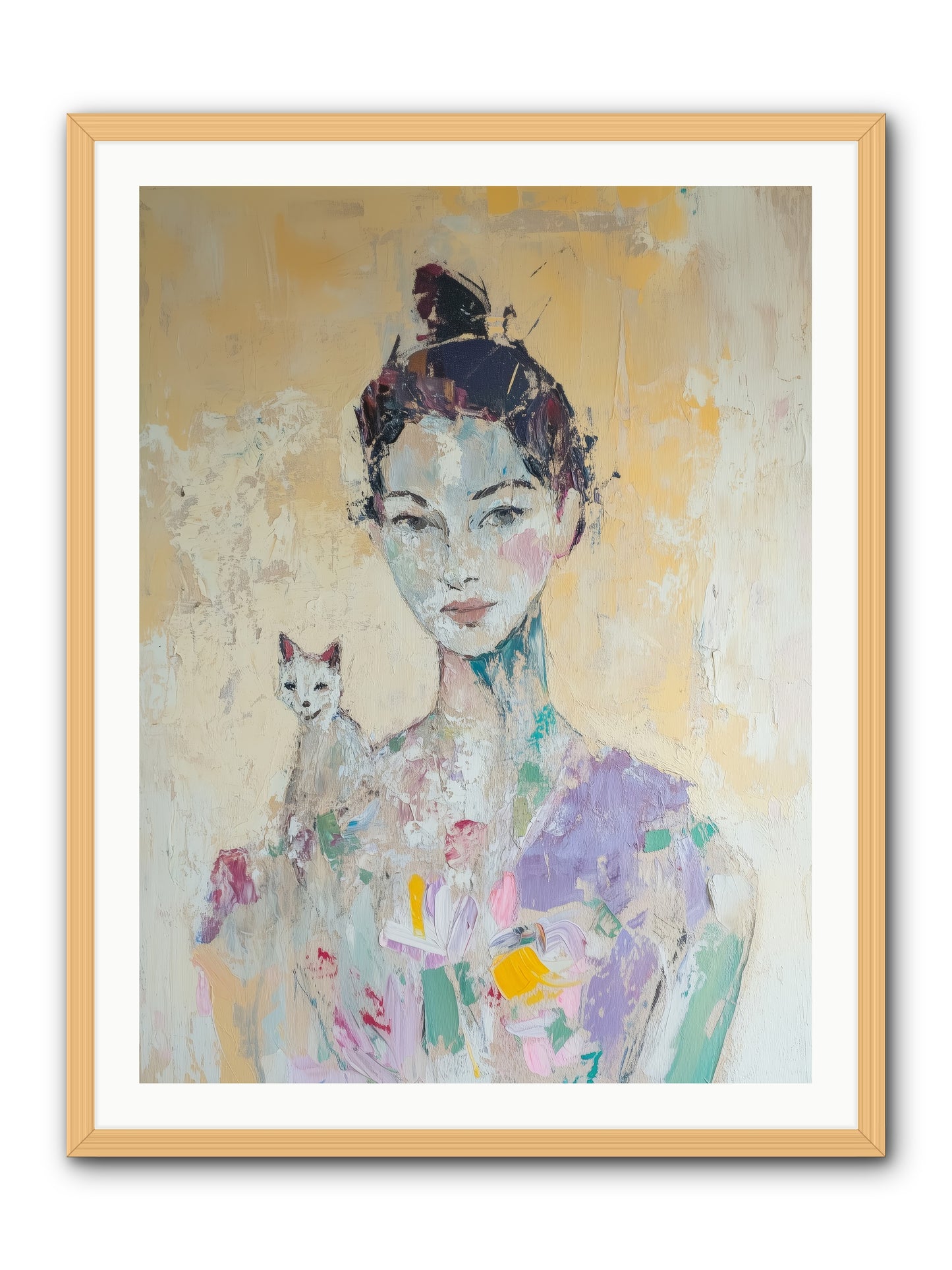 Dewdrop -- Framed Print - Natural 30x40