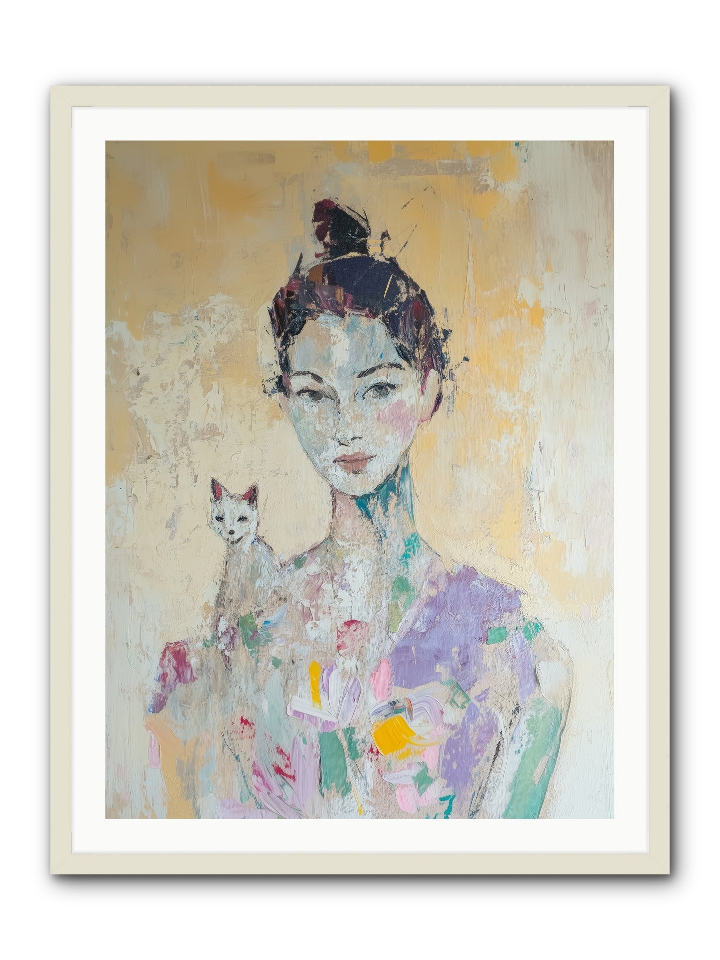 Dewdrop -- Framed Print - White 30x40