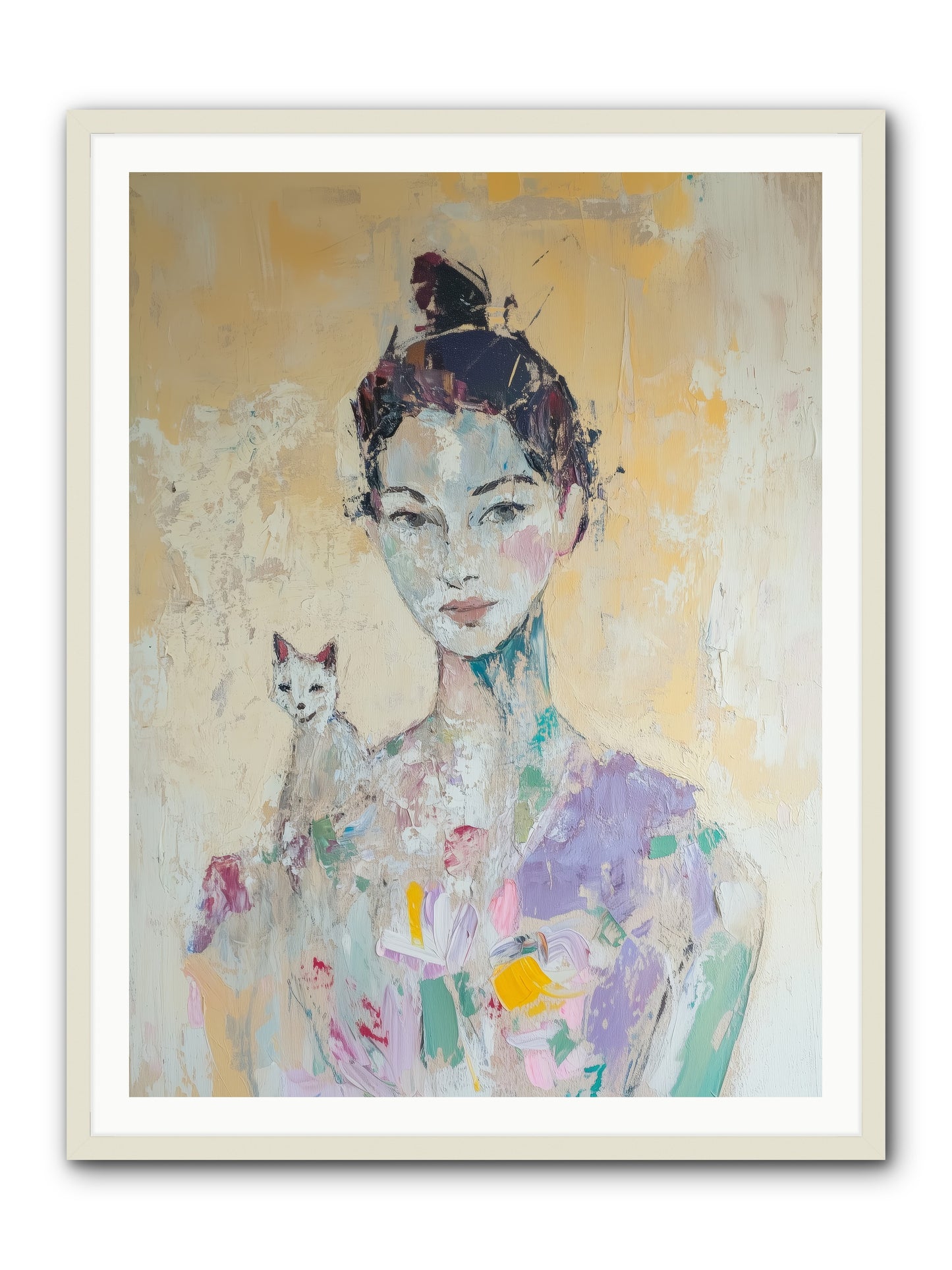 Dewdrop -- Framed Print - White 36x48
