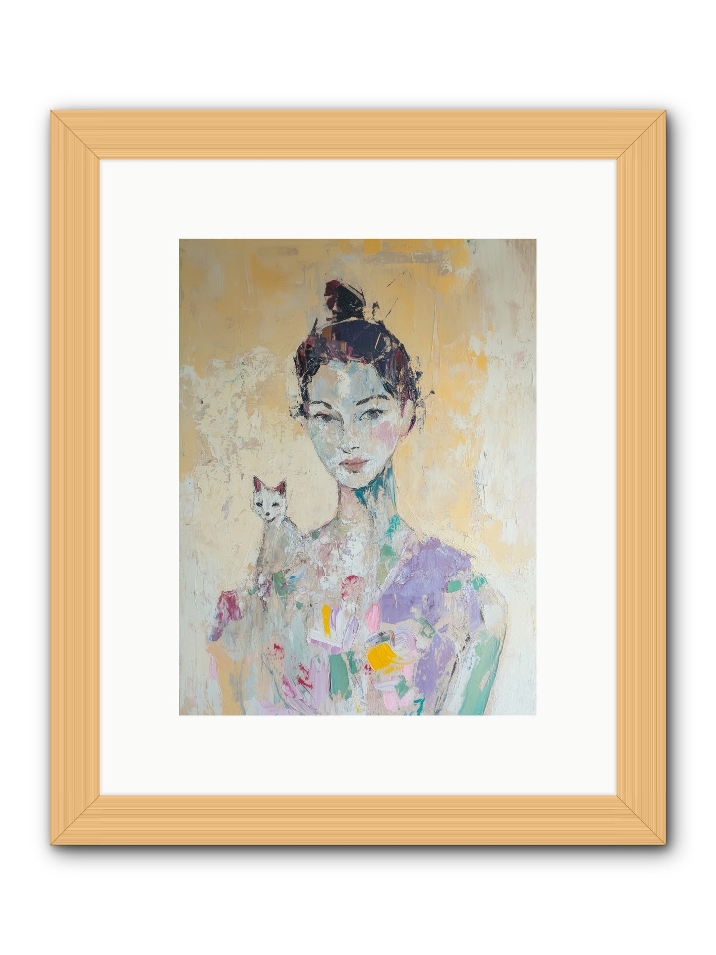 Dewdrop -- Framed Print - Natural 9x12