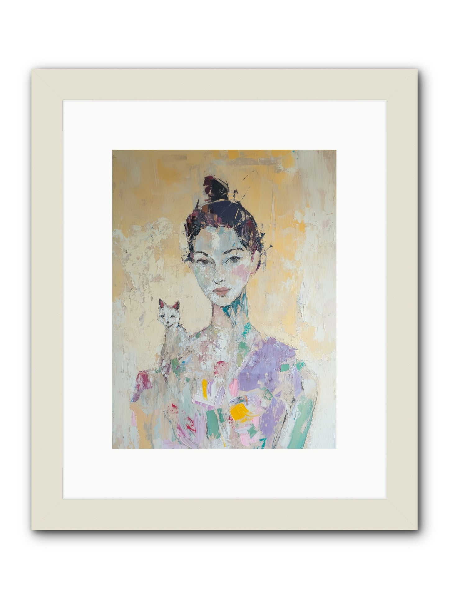 Dewdrop -- Framed Print - White 9x12
