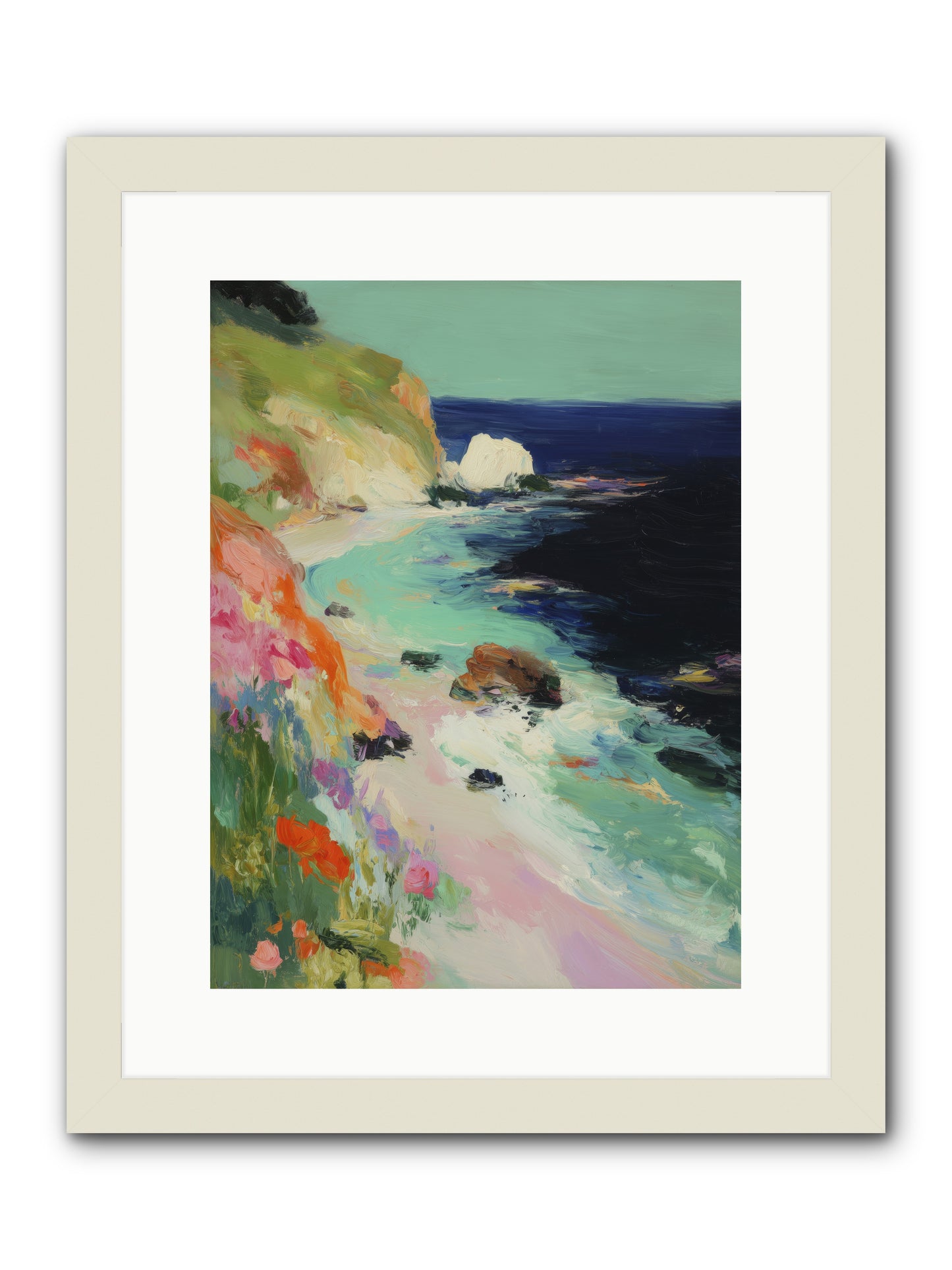 Dewdrop Dreams -- Framed Print - White 12x16