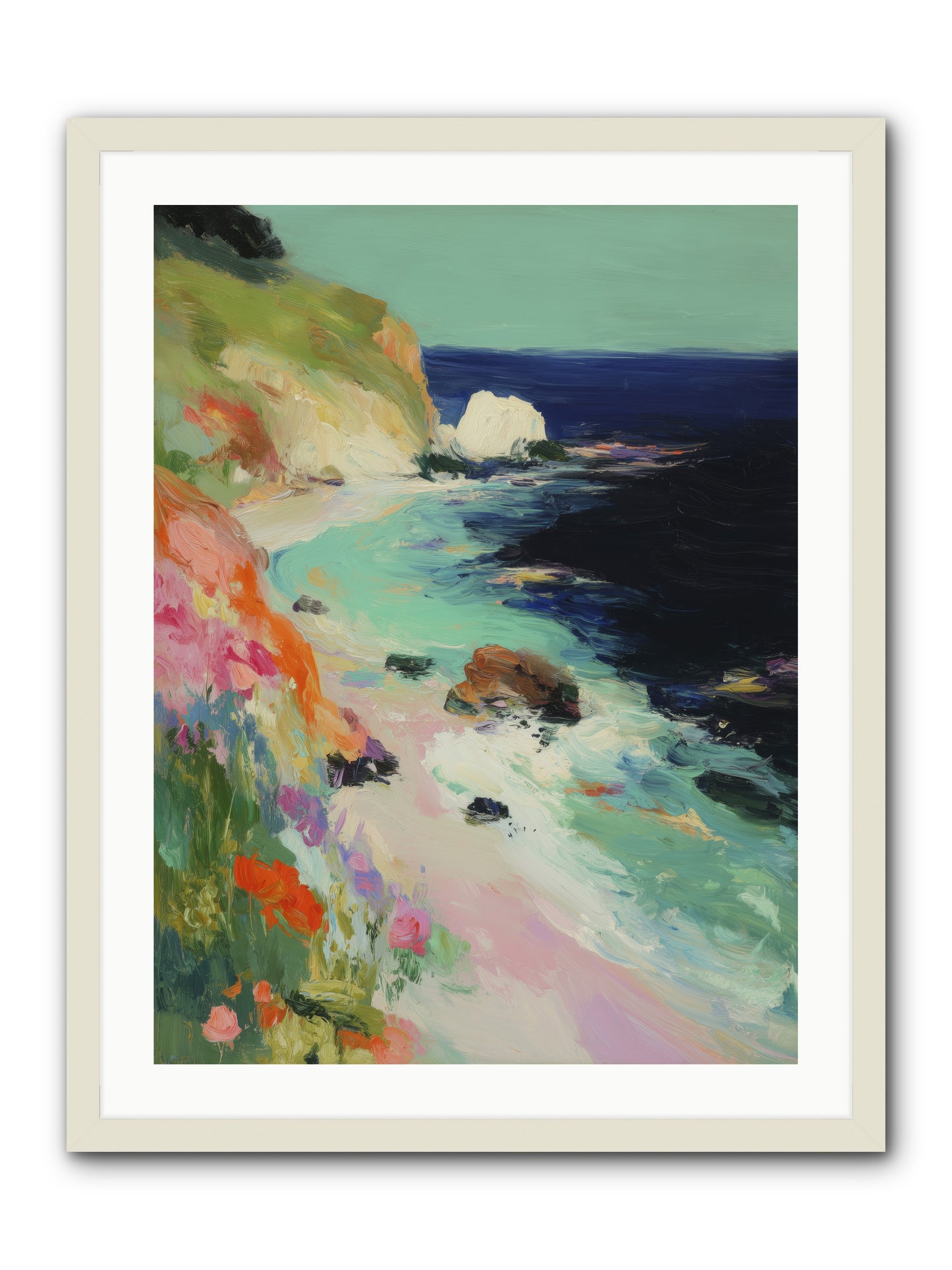 Dewdrop Dreams -- Framed Print - White 24x32