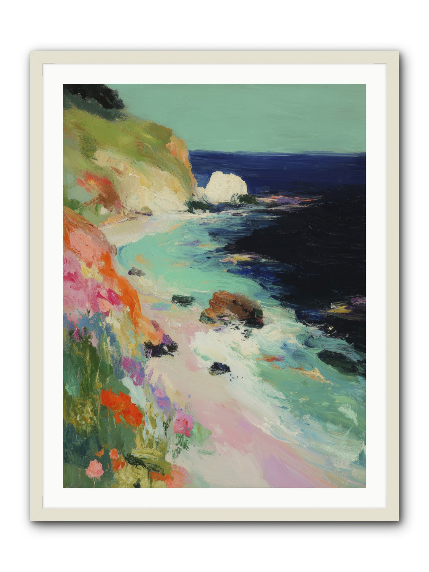 Dewdrop Dreams -- Framed Print - White 30x40