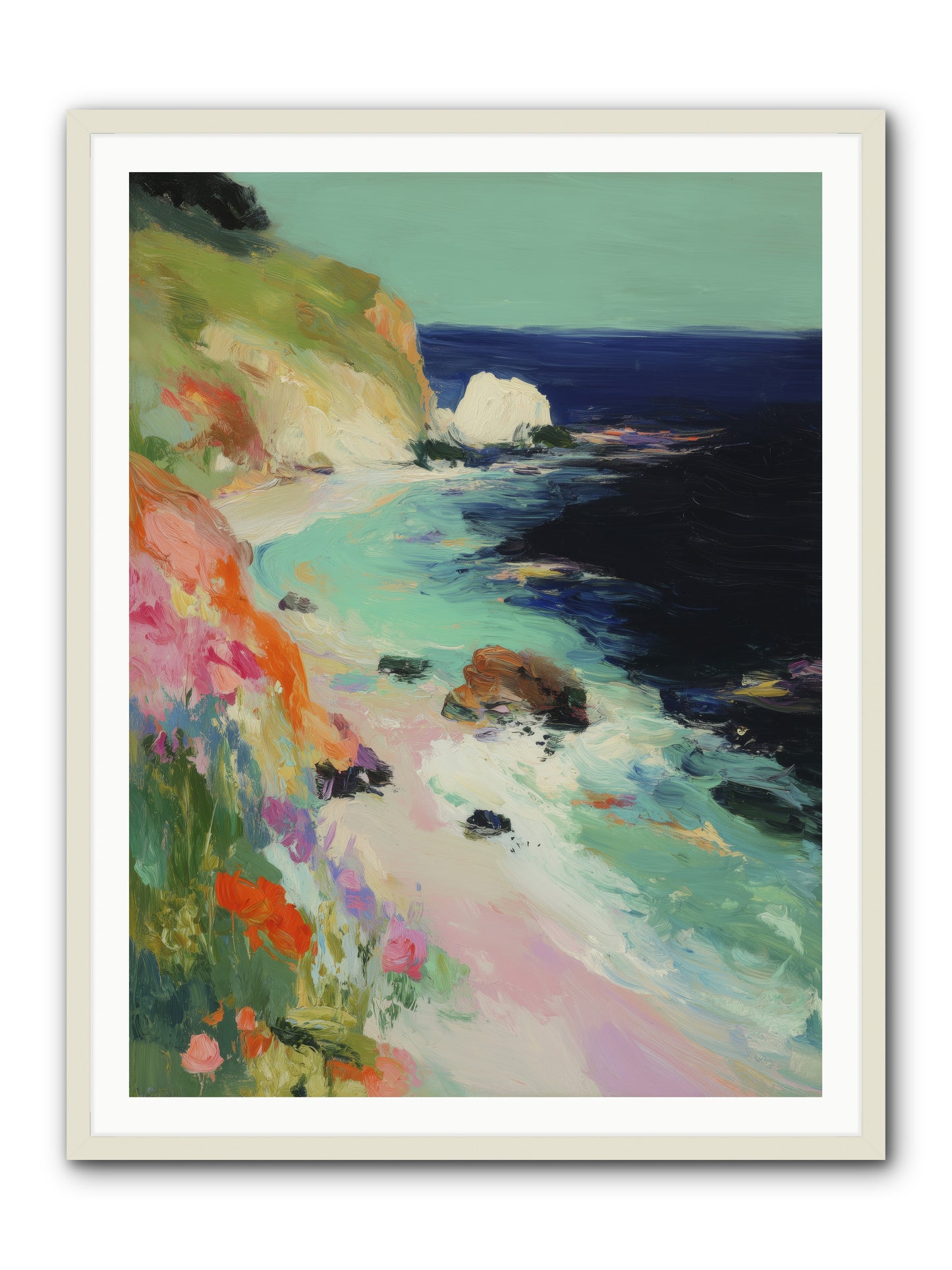 Dewdrop Dreams -- Framed Print - White 36x48