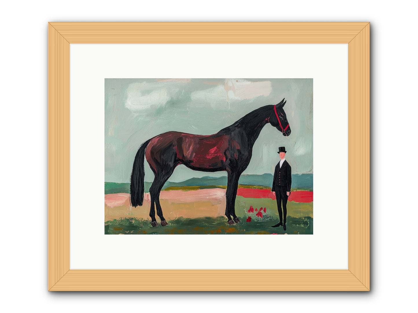 Dewdrop Melody -- Framed Print - Natural 12x9