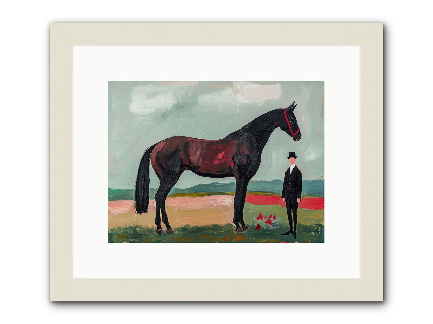 Dewdrop Melody -- Framed Print - White 12x9
