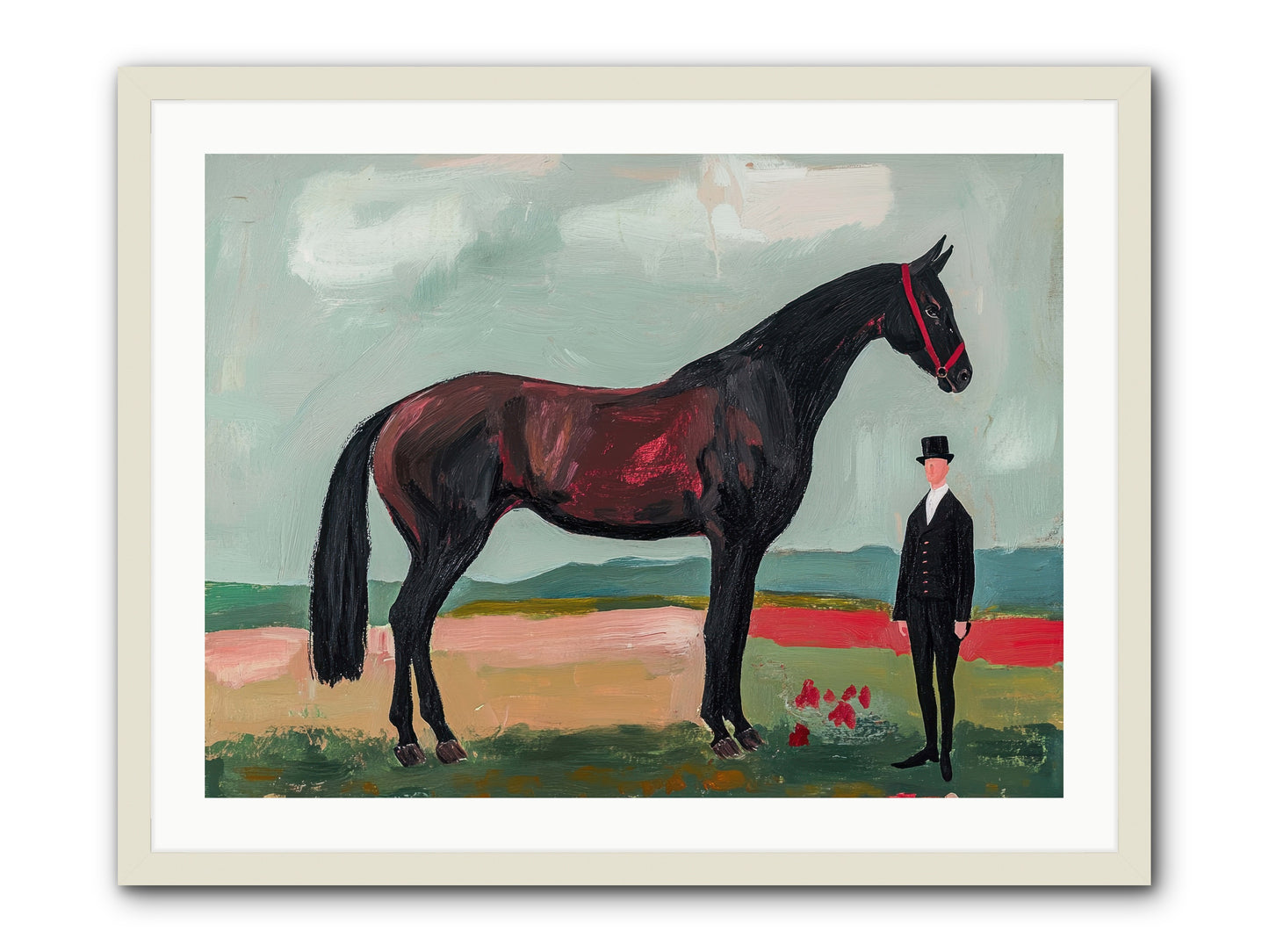 Dewdrop Melody -- Framed Print - White 32x24
