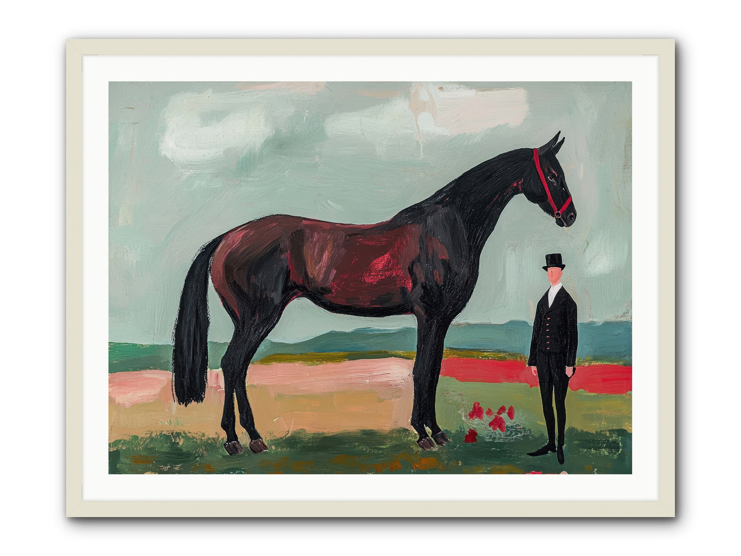 Dewdrop Melody -- Framed Print - White 40x30